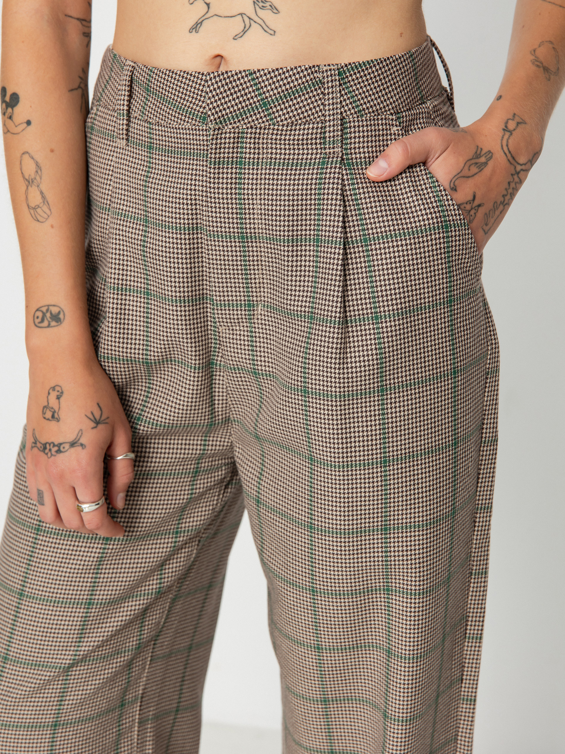 Spodnie Brixton Victory Trouser Wmn (sesame/seal brown)