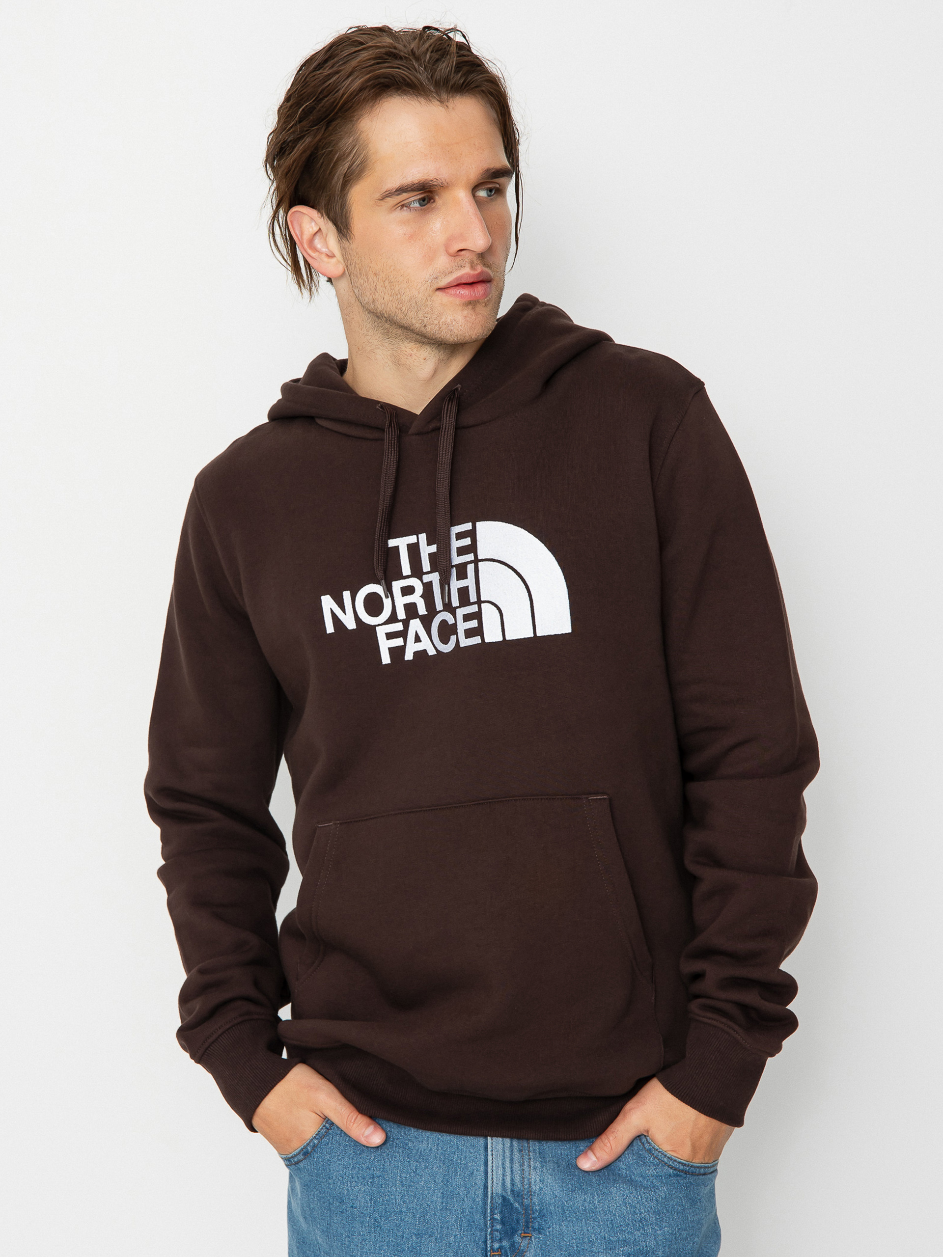 Bluza z kapturem The North Face Drew Peak HD (coal brown)