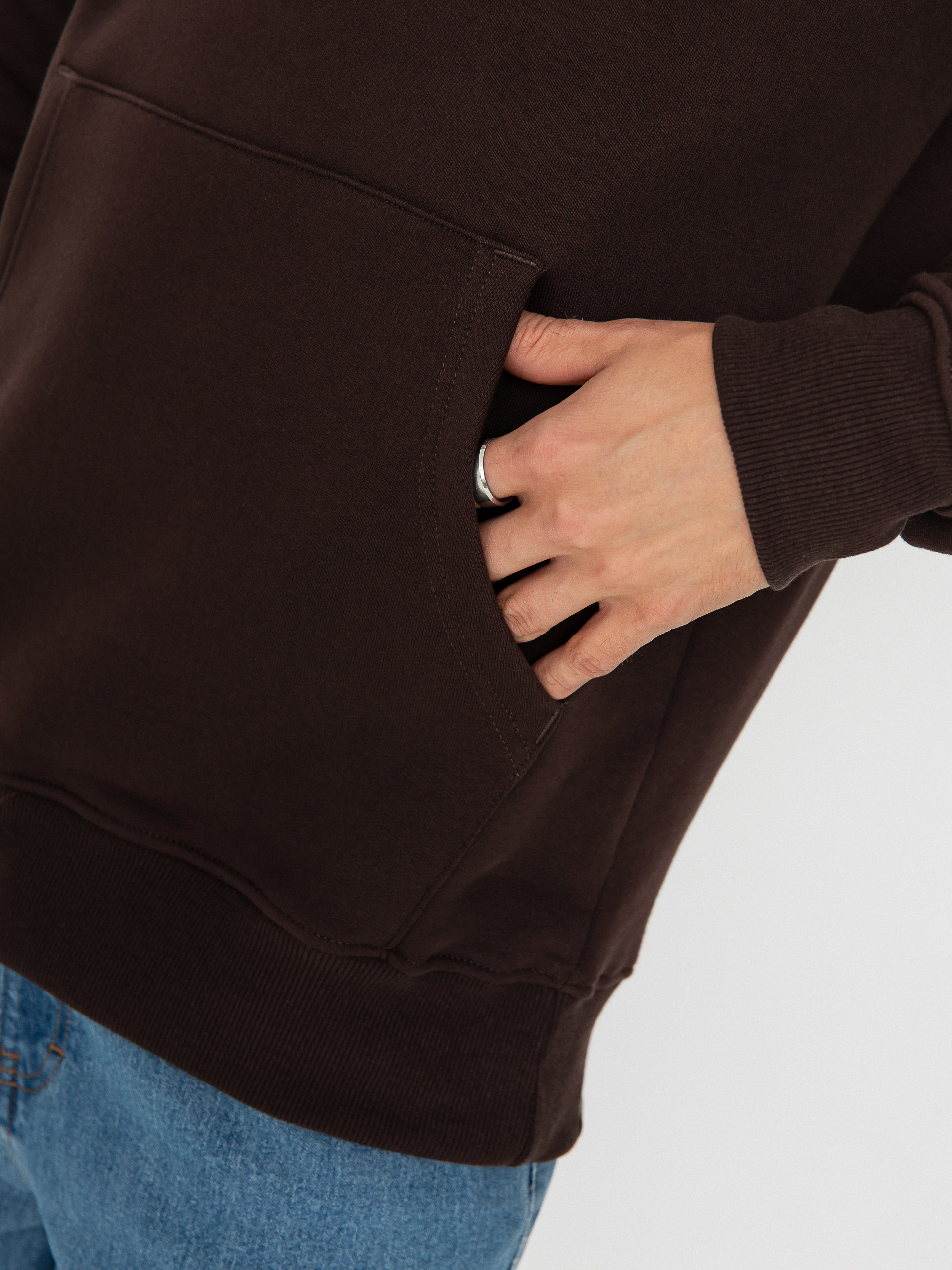 Bluza z kapturem The North Face Drew Peak HD (coal brown)