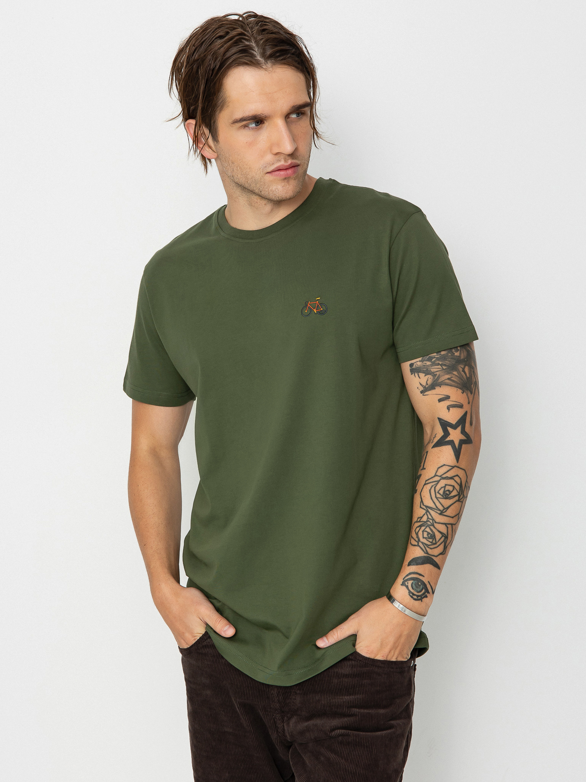 T-shirt Iriedaily Peaceride Emb (d olive)