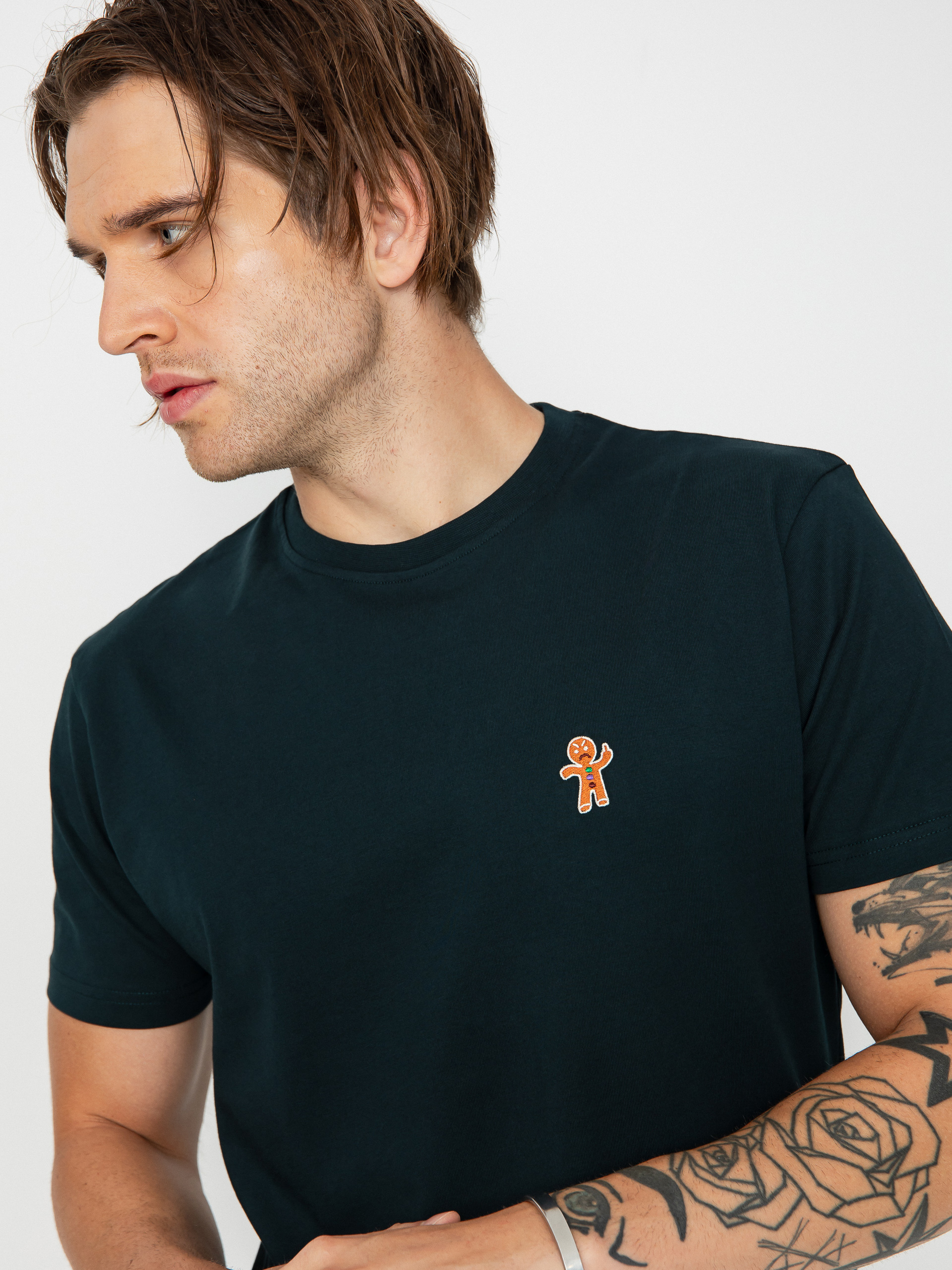 T-shirt Iriedaily Cookieman Emb (night forest)