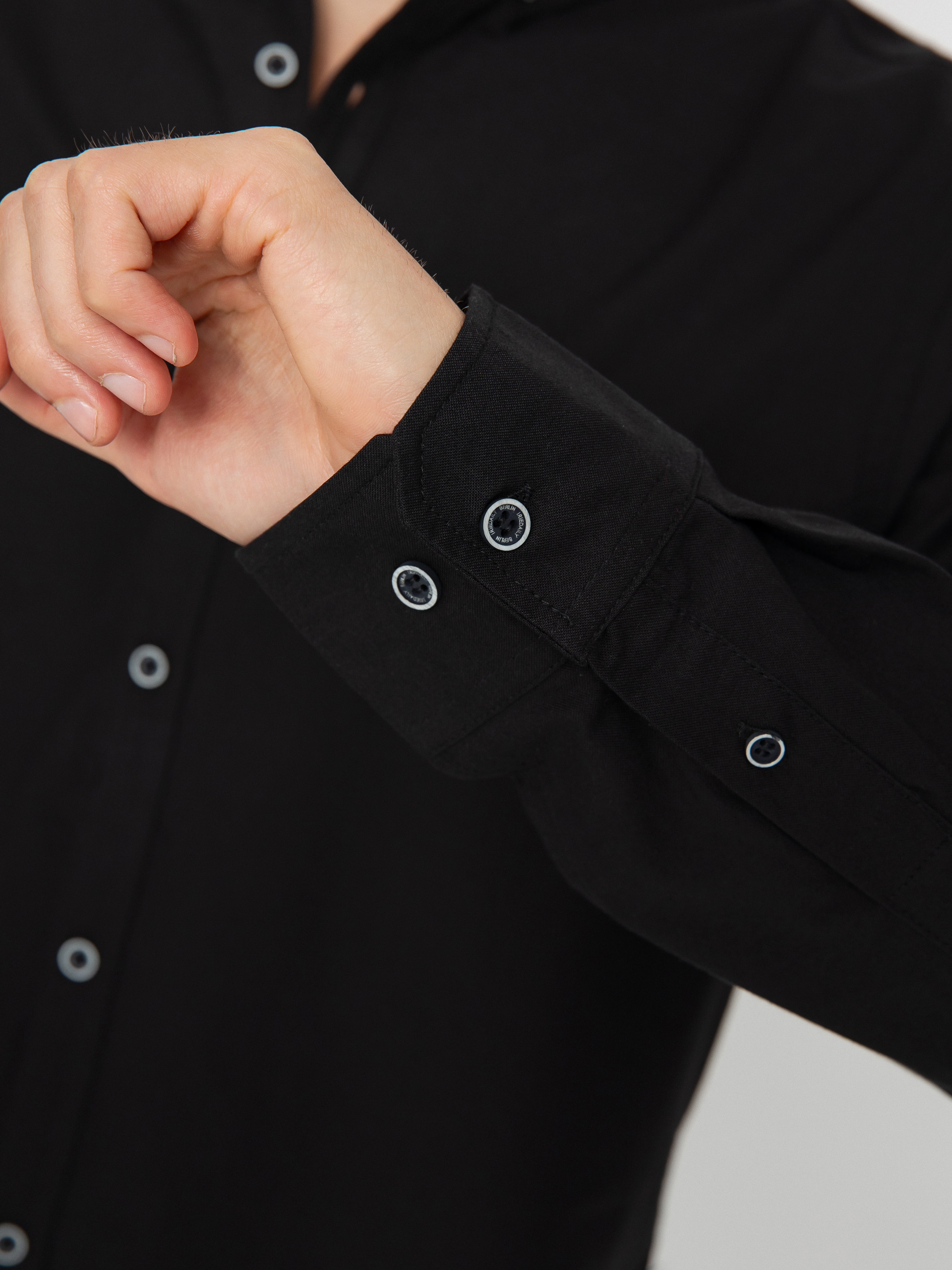 Koszula Iriedaily Samuel (uni black)