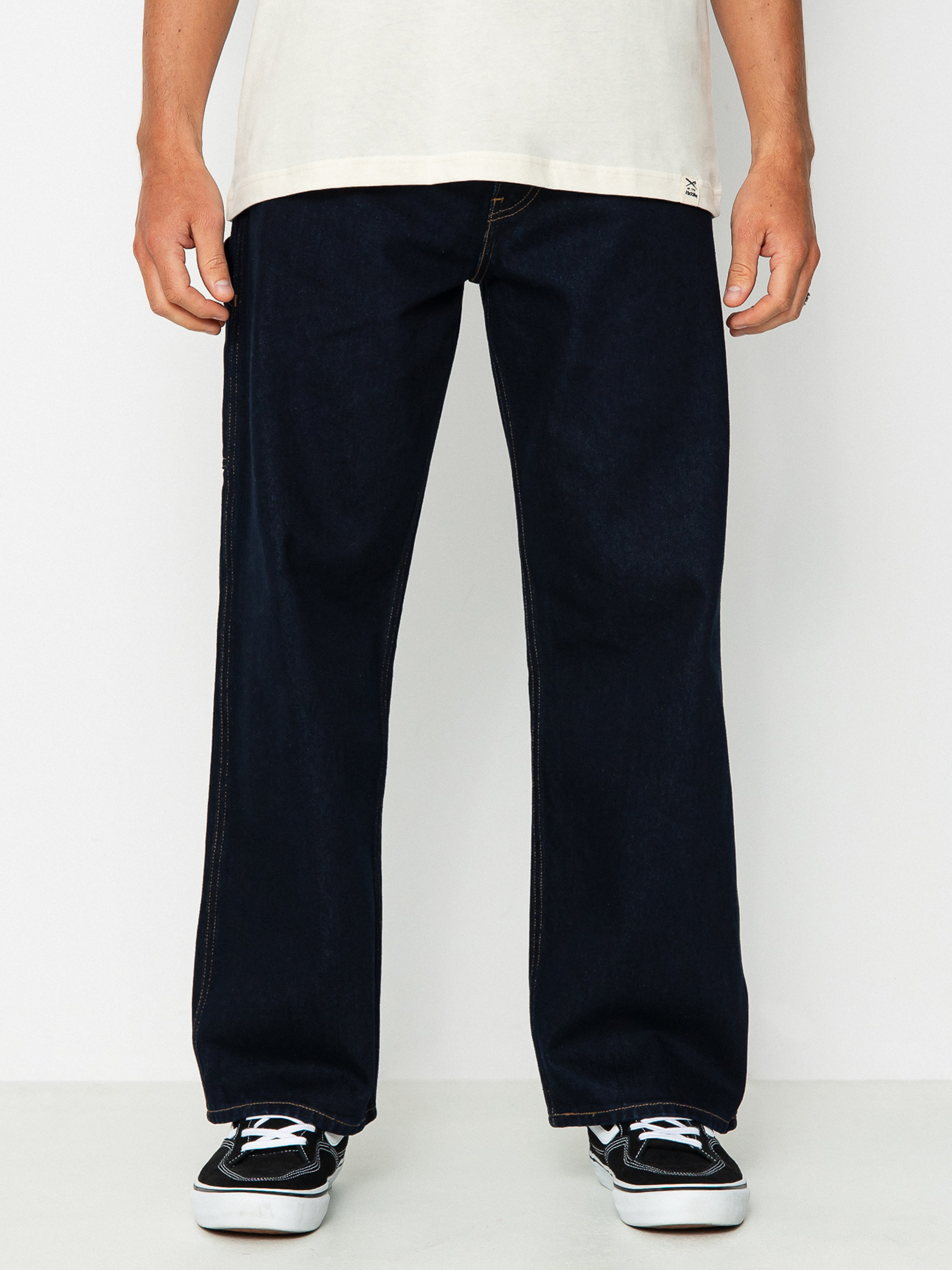 Spodnie Levi's® Skate Crop Carpenter - czarny (dark indigo)