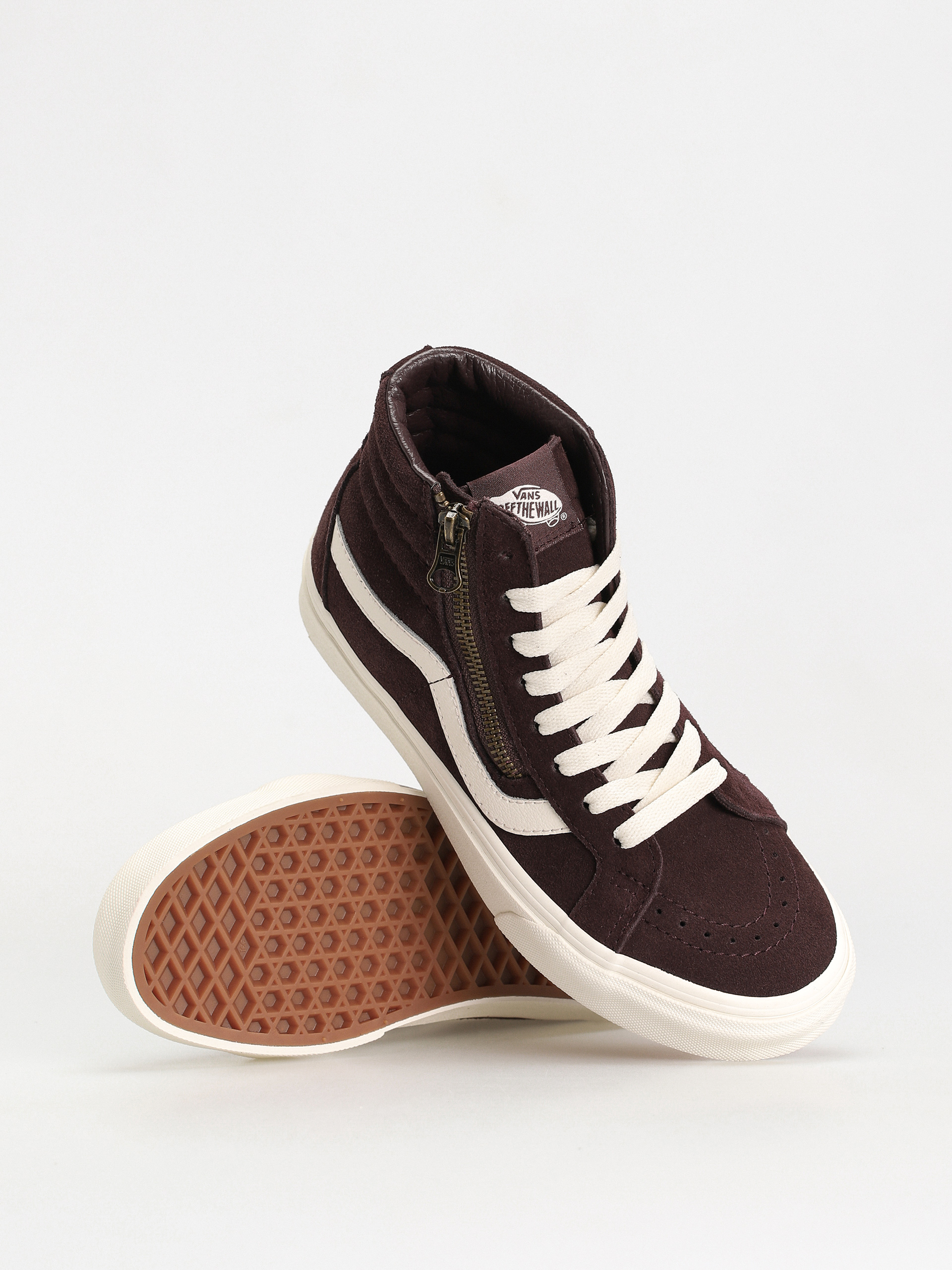 Buty Vans Sk8 Hi Reissue Side Zip (cozy hug dark brown)