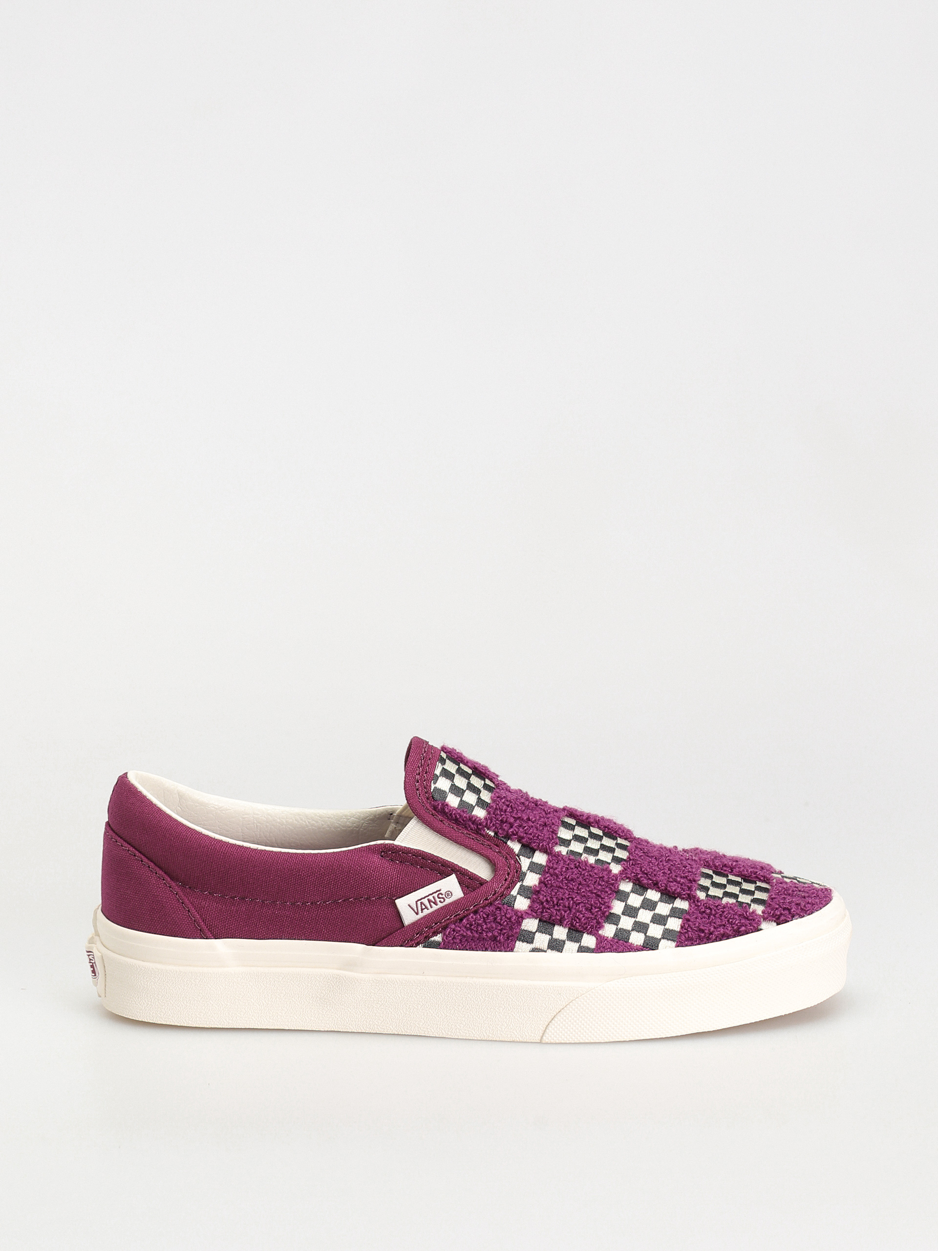 Buty Vans Classic Slip On fioletowy (tufted check dark purple)