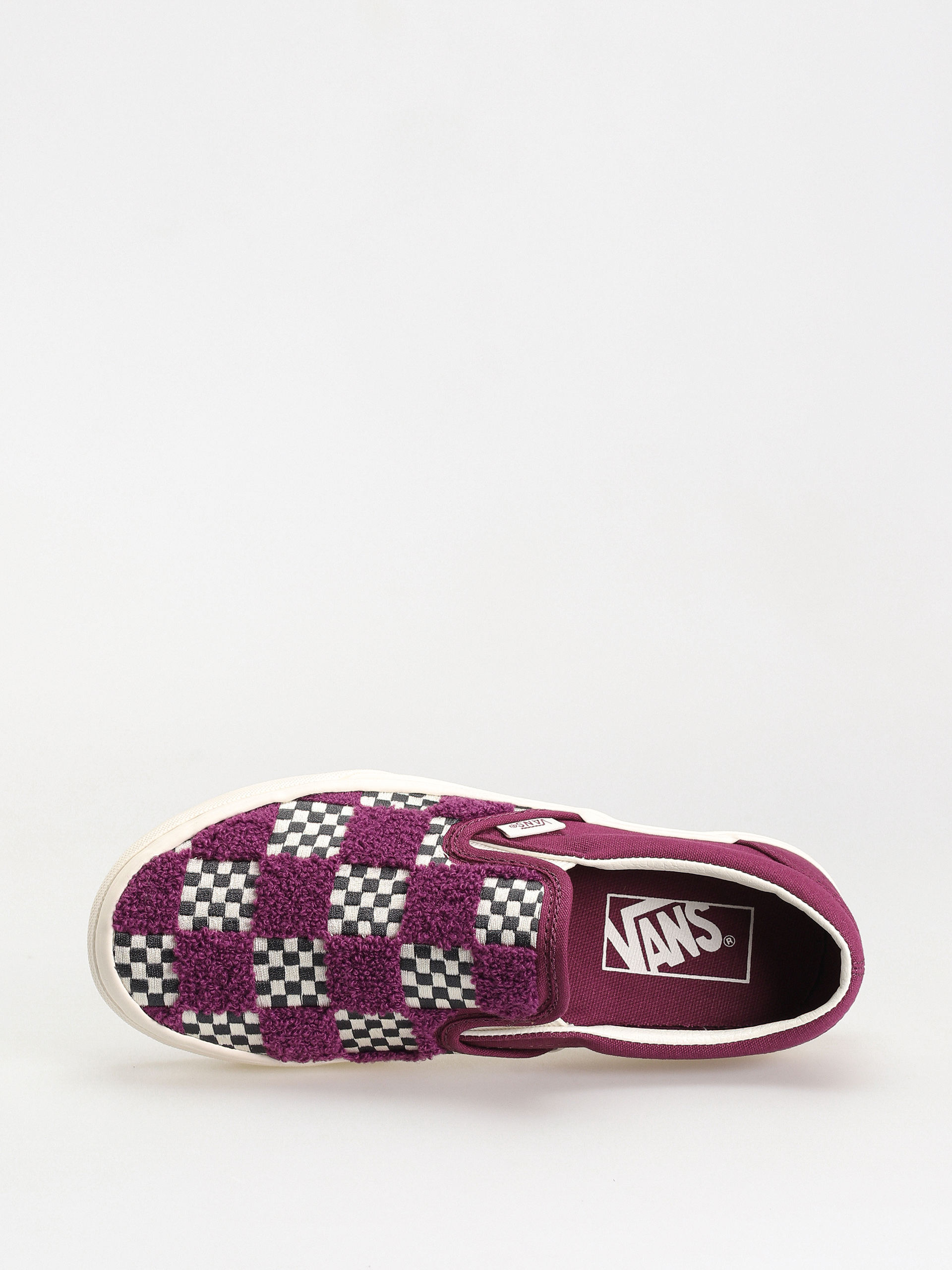 Buty Vans Classic Slip On (tufted check dark purple)
