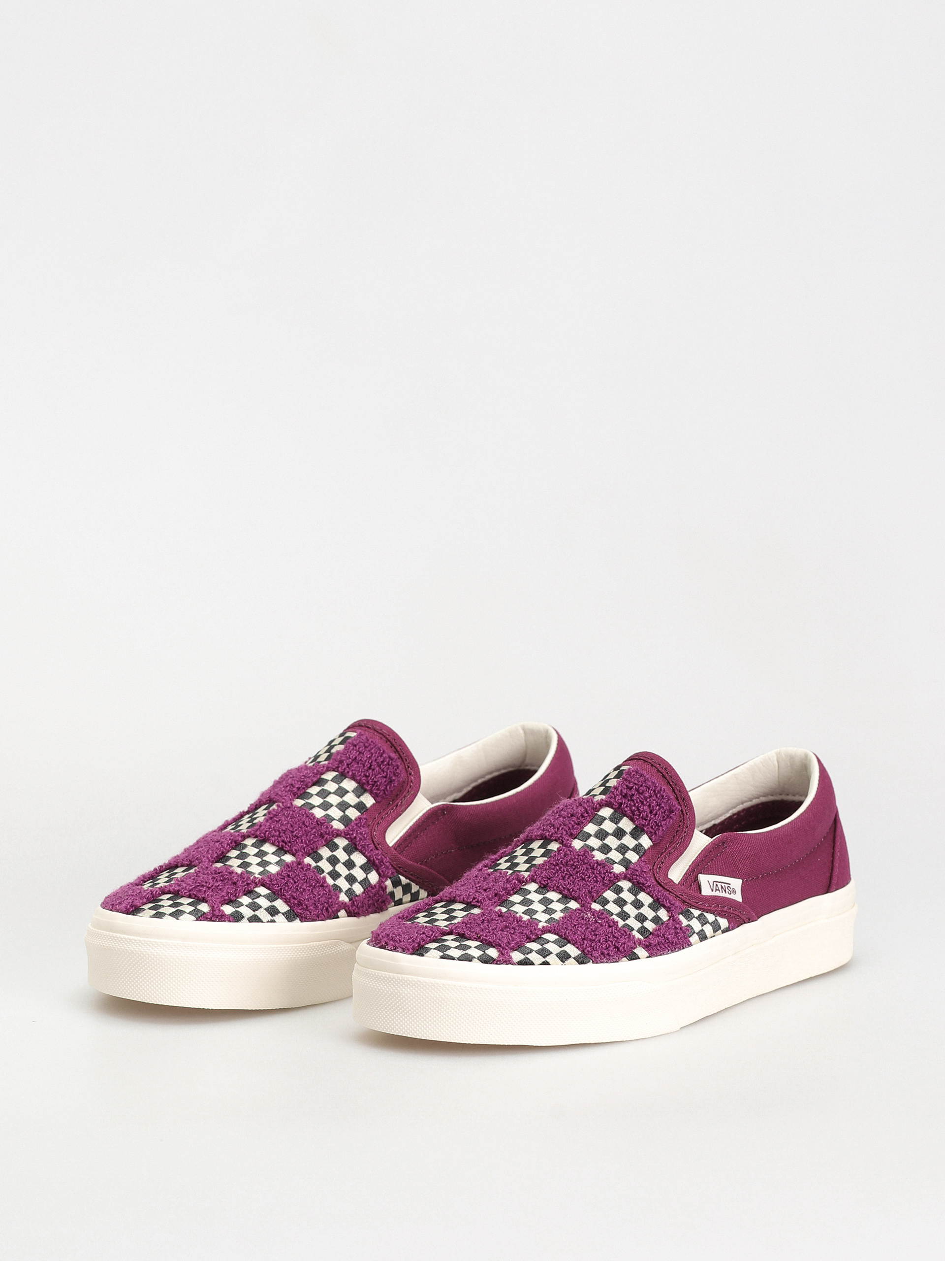 Buty Vans Classic Slip On (tufted check dark purple)