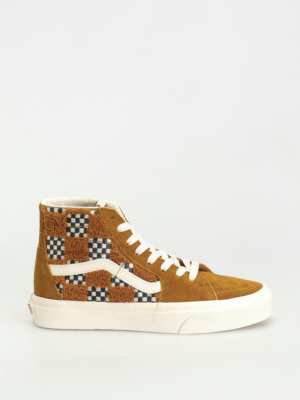 Buty Vans Sk8 Hi Tapered (tufted check golden brown)