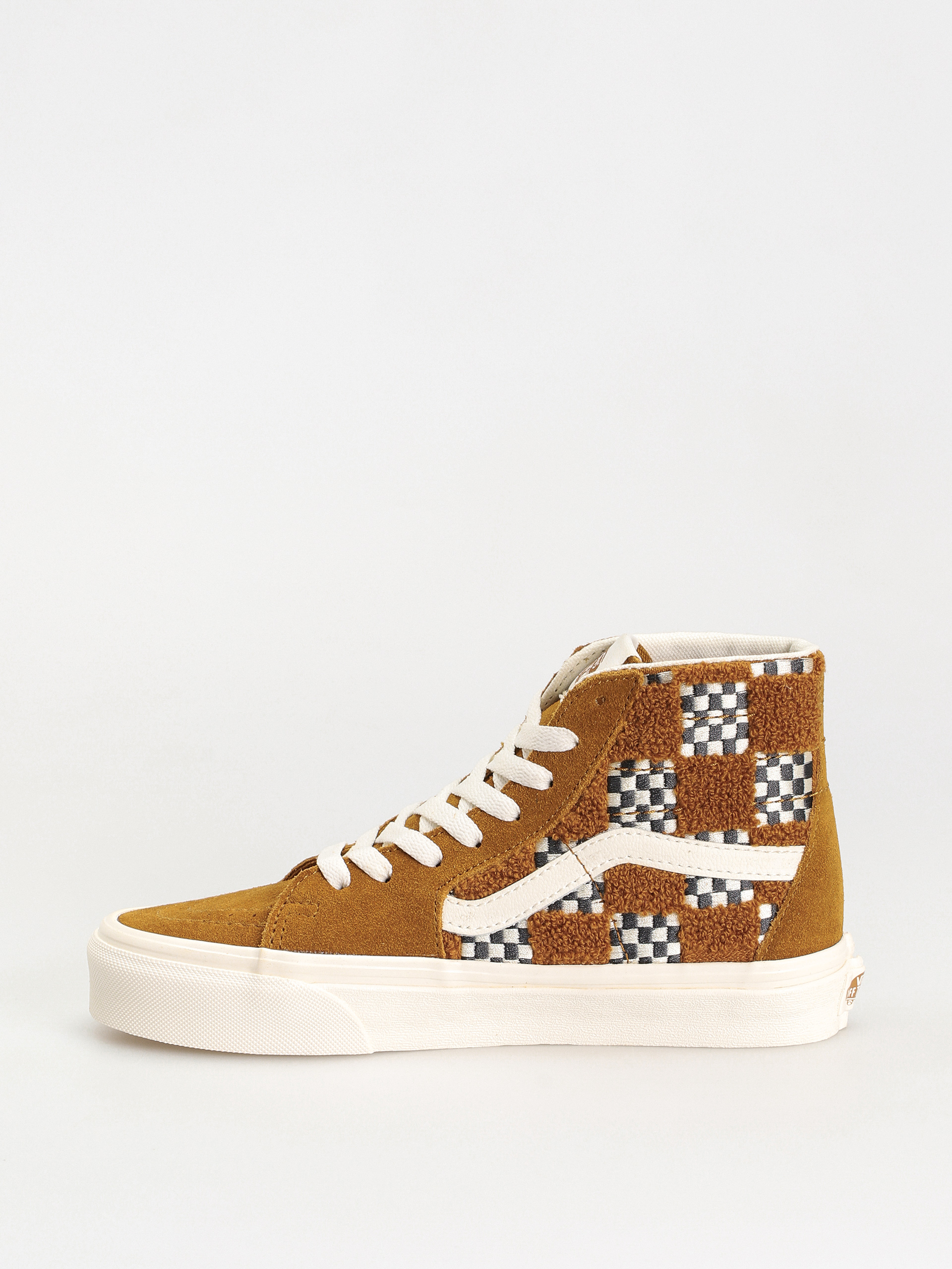 Buty Vans Sk8 Hi Tapered (tufted check golden brown)