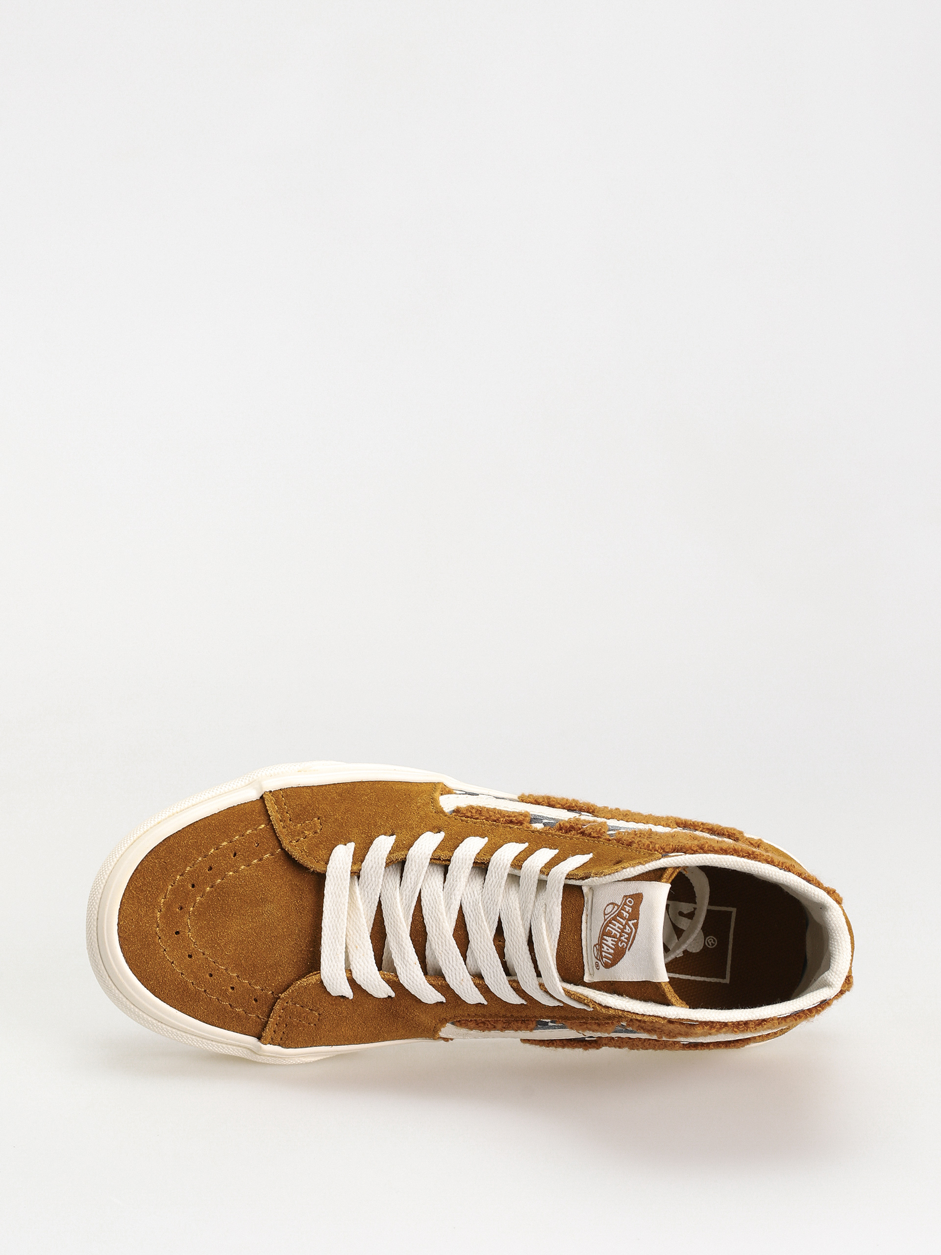 Buty Vans Sk8 Hi Tapered (tufted check golden brown)