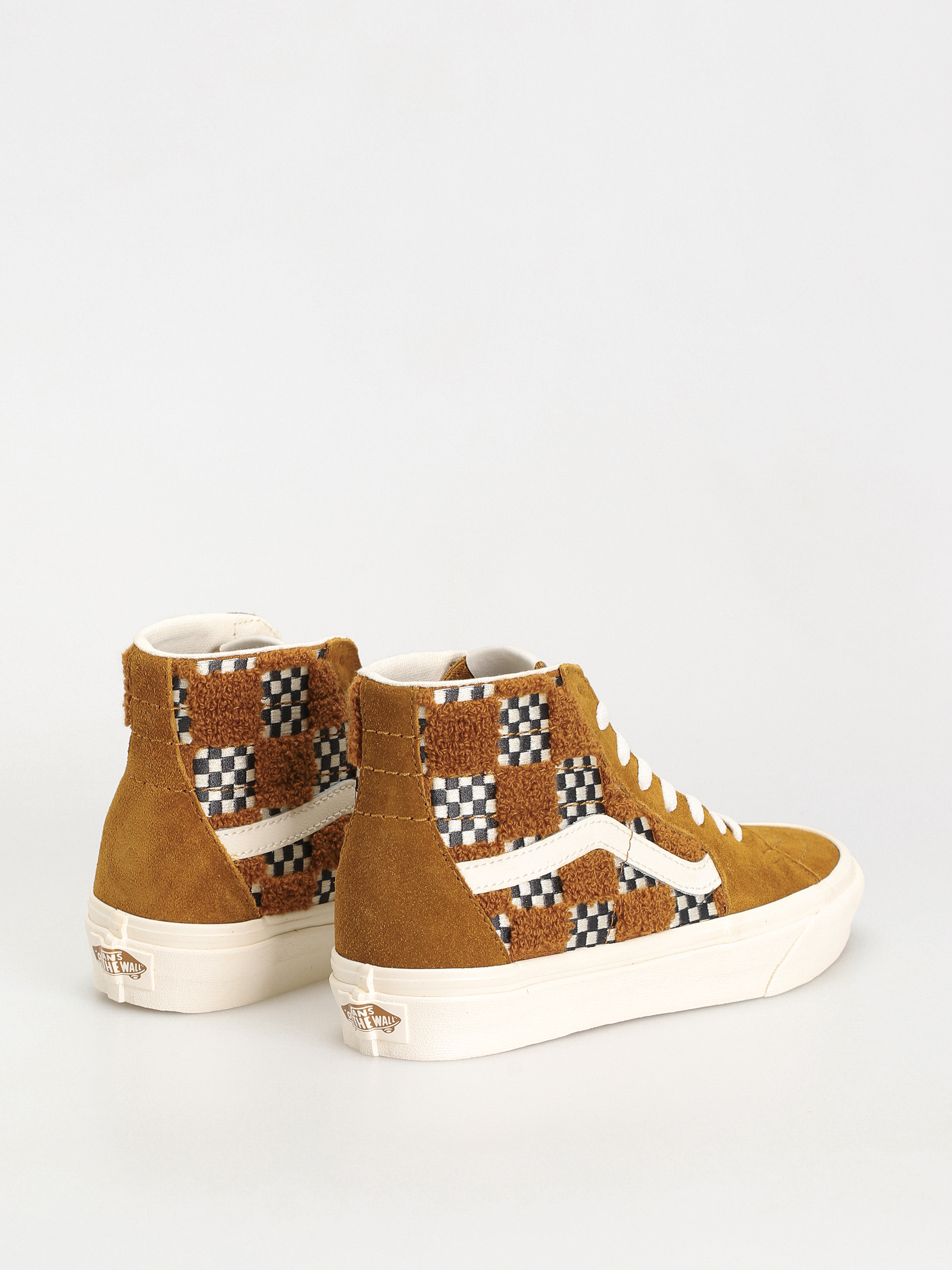Buty Vans Sk8 Hi Tapered (tufted check golden brown)