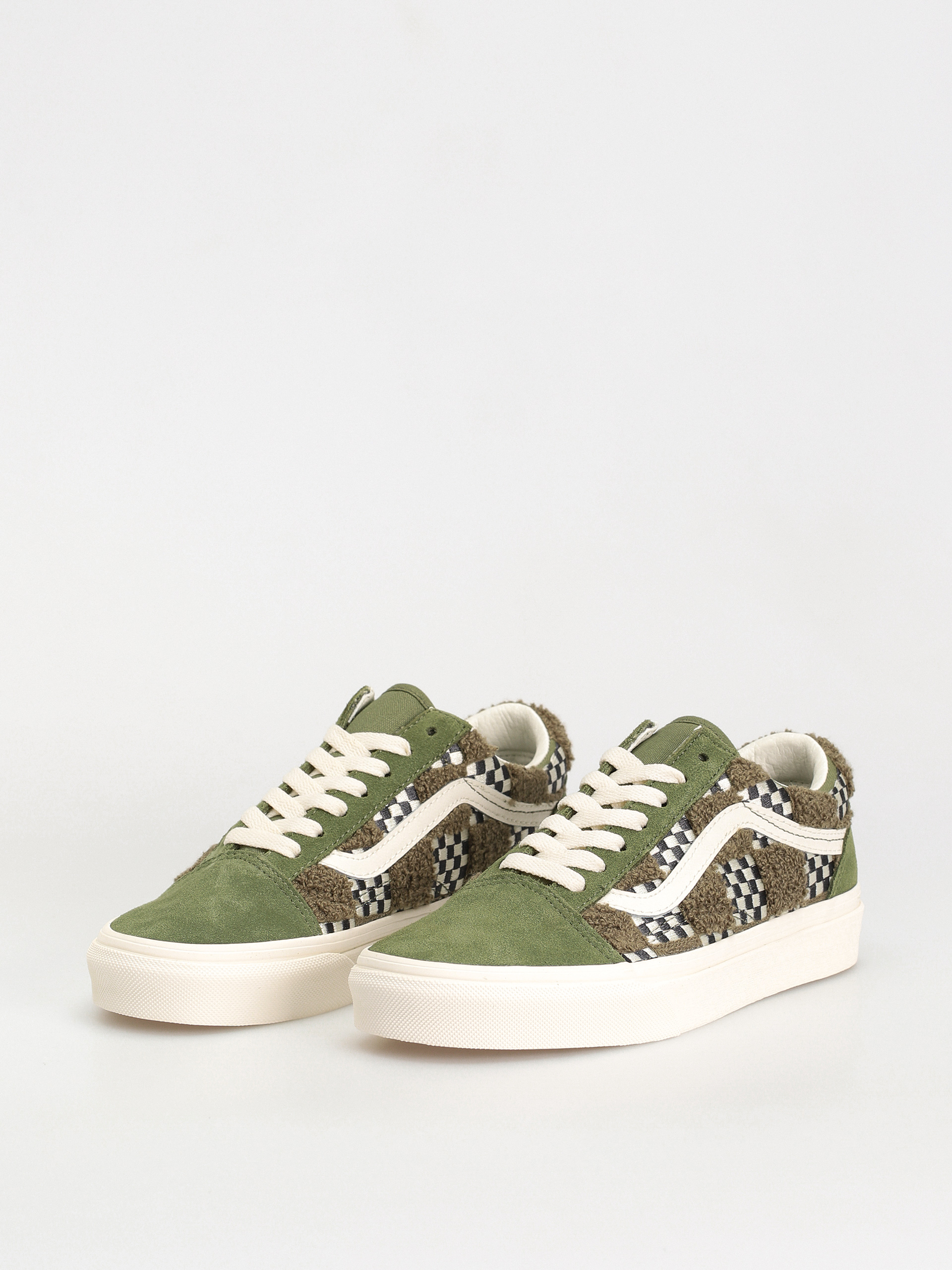 Buty Vans Old Skool (tufted check loden green)