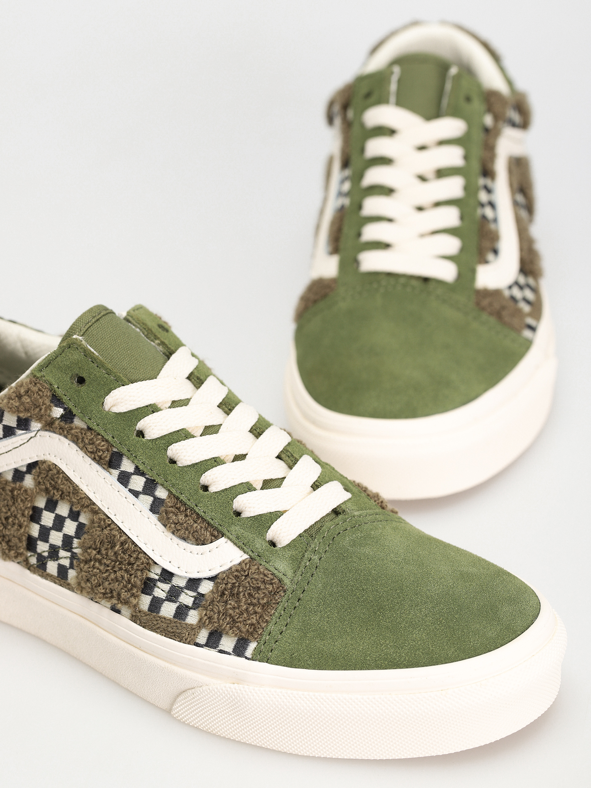 Buty Vans Old Skool (tufted check loden green)