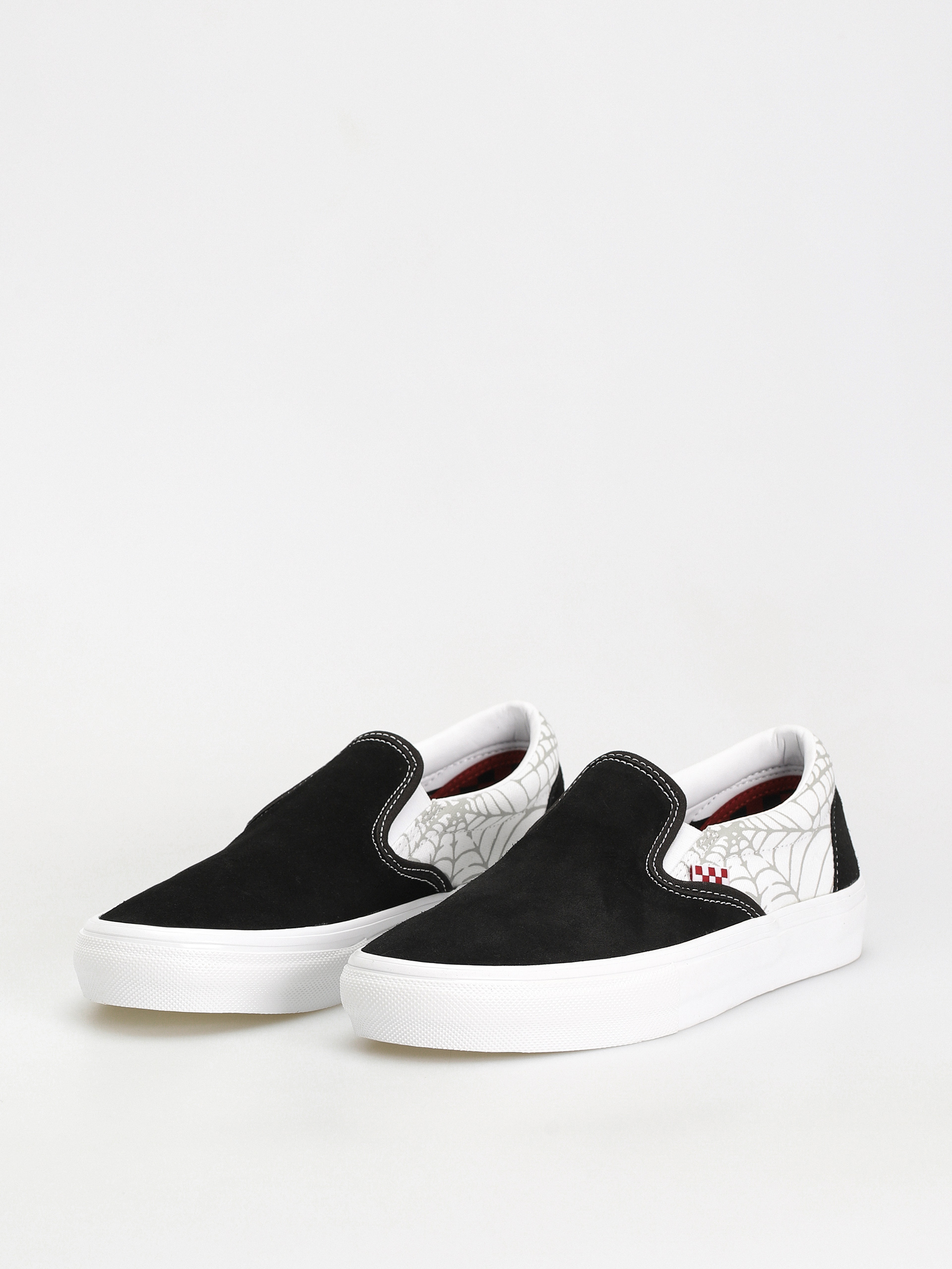 Buty Vans Skate Slip On (black widow spider black/white/red)