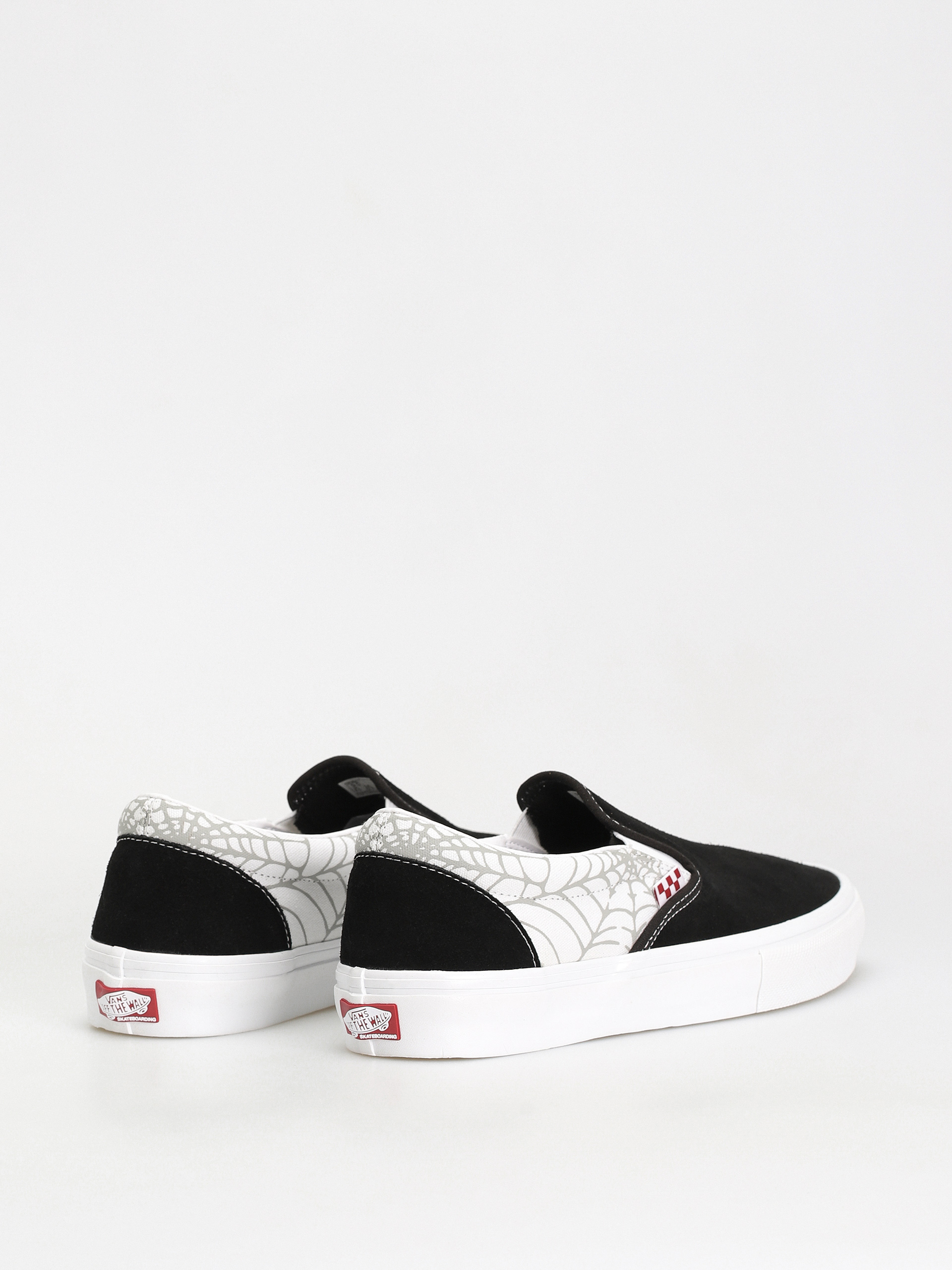 Buty Vans Skate Slip On (black widow spider black/white/red)