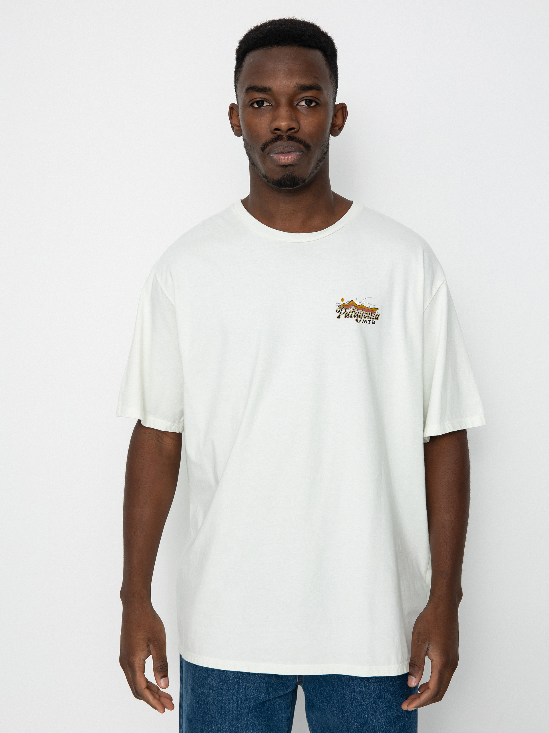 T-shirt Patagonia Protect Pedal Organic (birch white)