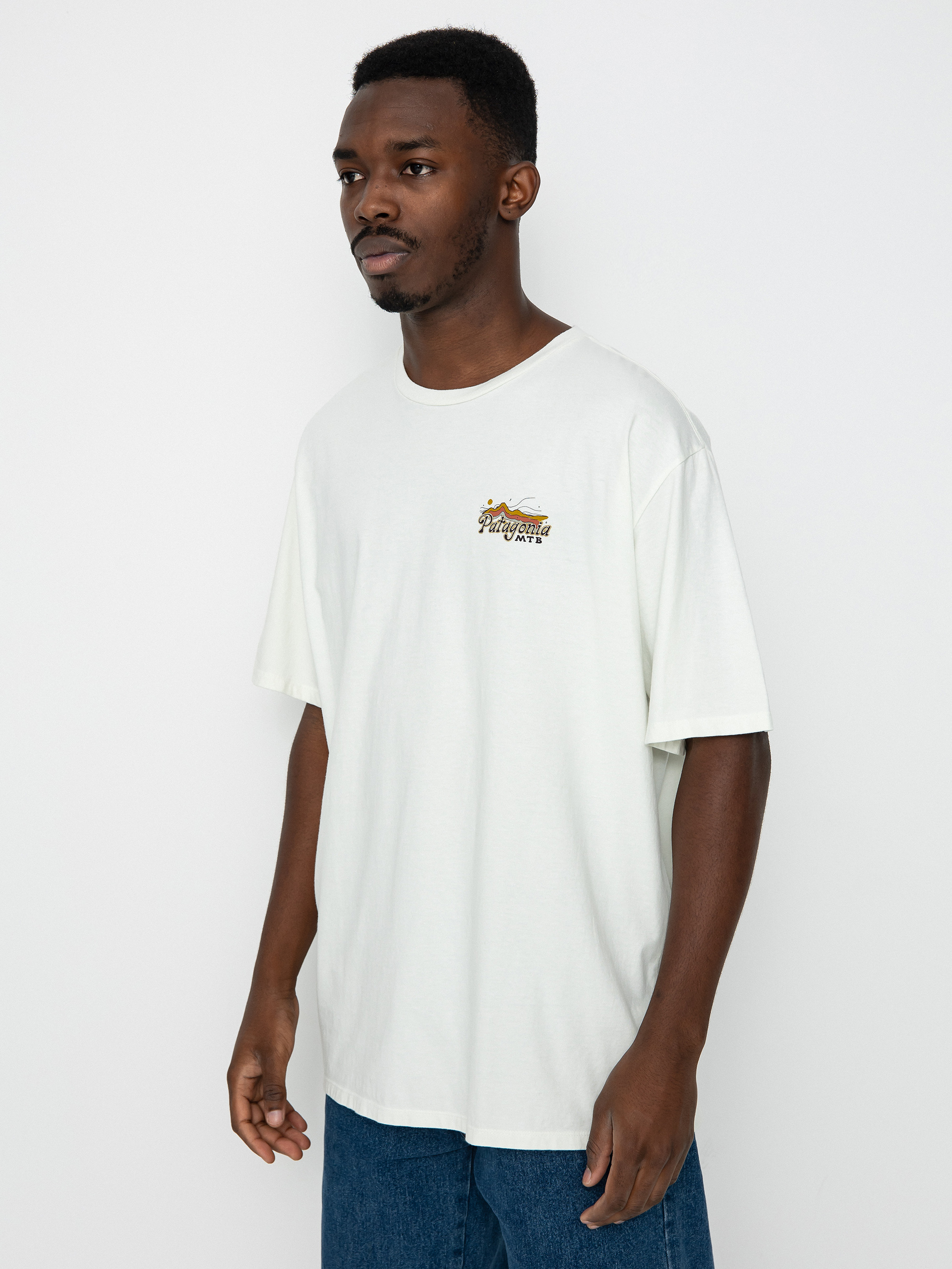 T-shirt Patagonia Protect Pedal Organic (birch white)