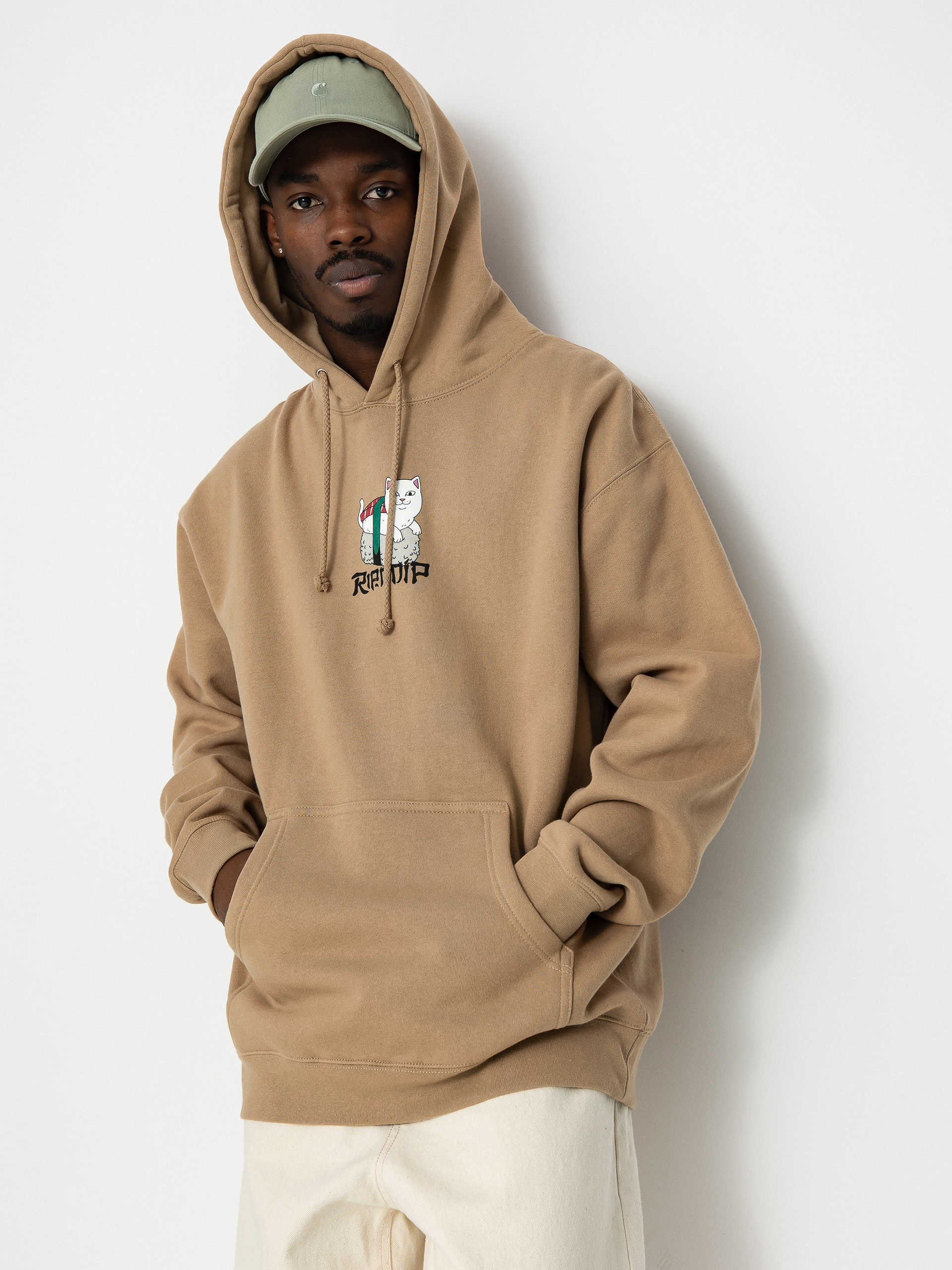 Bluza z kapturem RipNDip Sushi Nerm HD (sandstone)