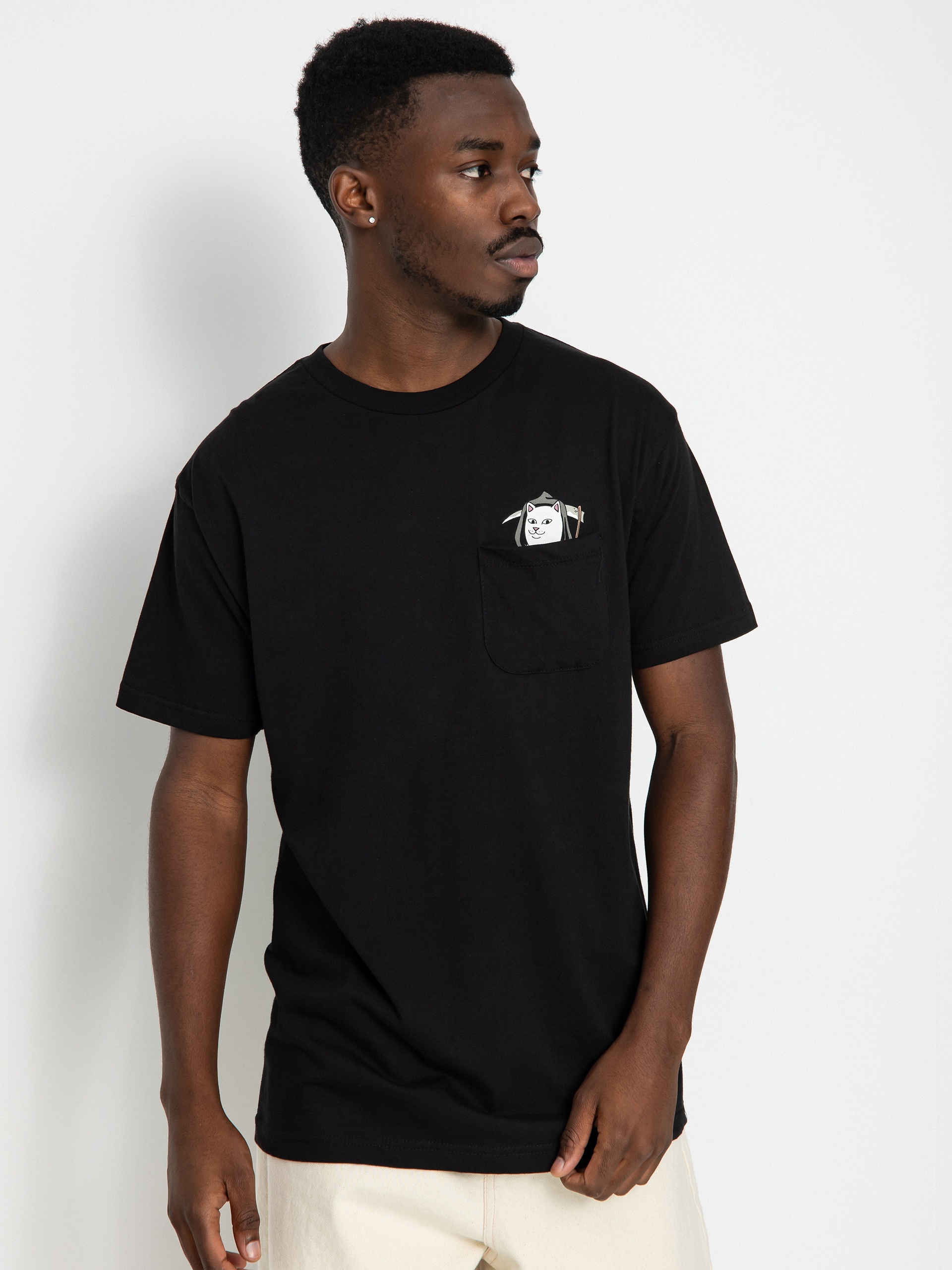 T-shirt RipNDip Grim Nermer Pocket (black)