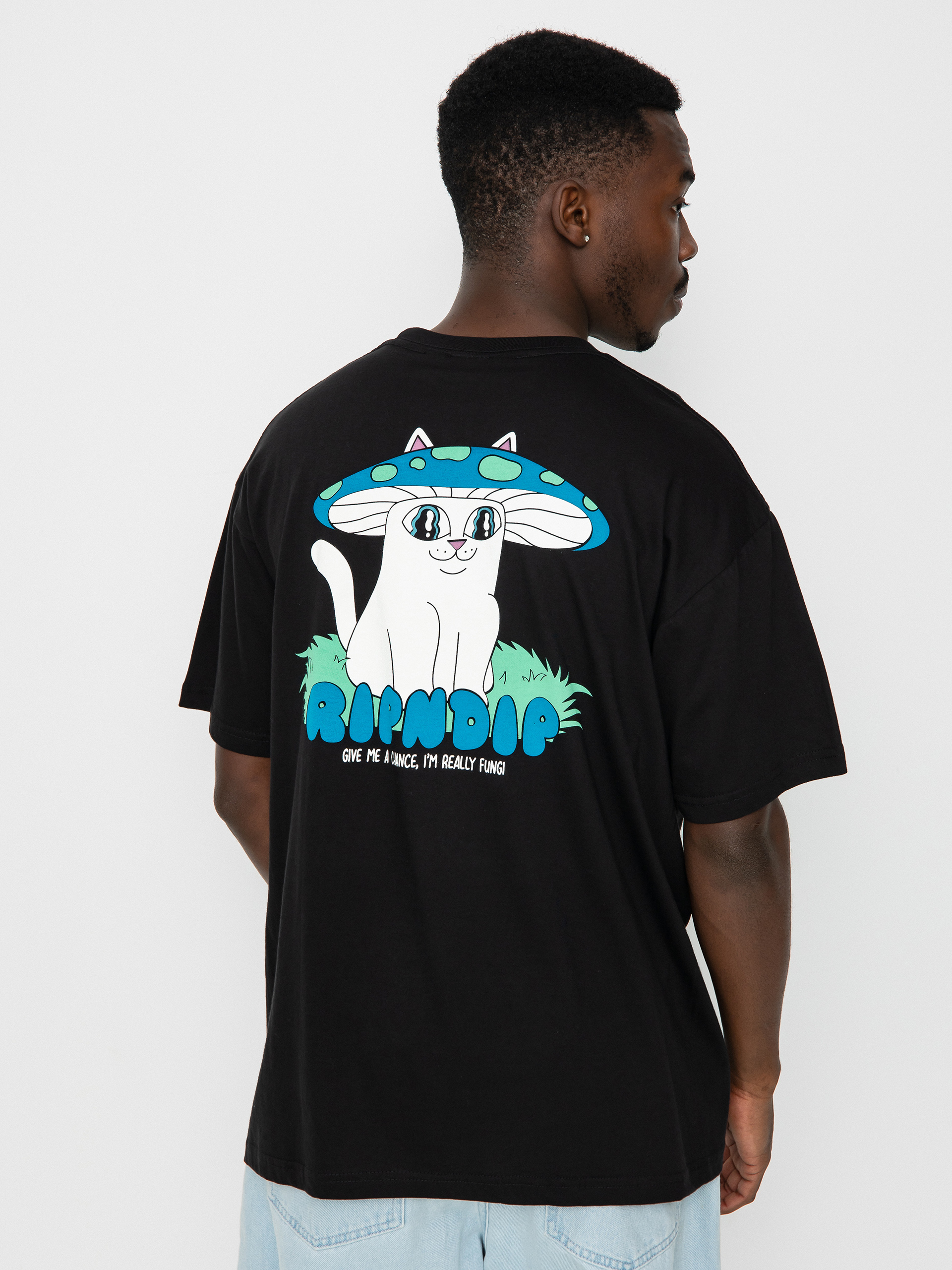 T-shirt RipNDip Shroom Cat (black)