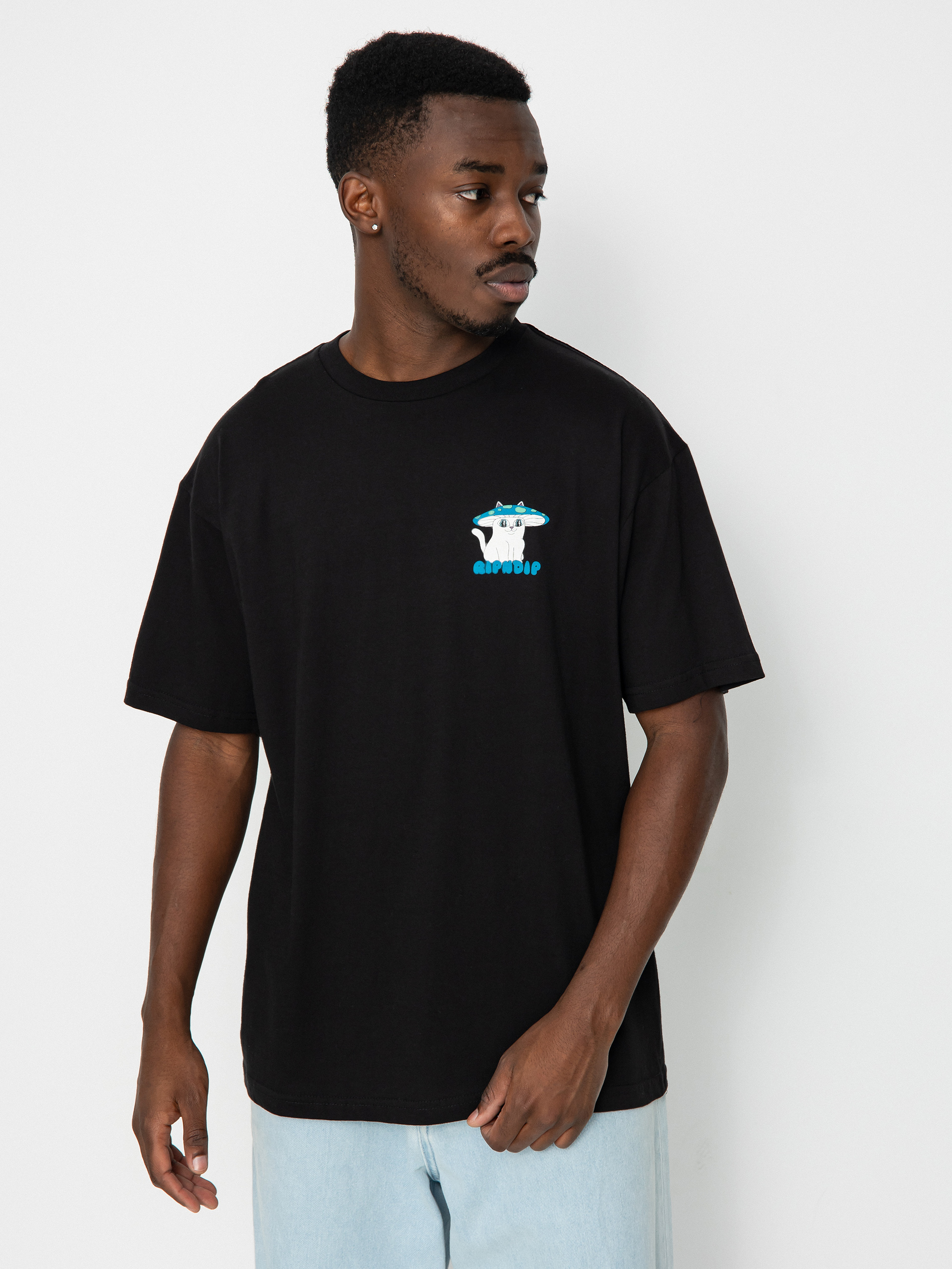 T-shirt RipNDip Shroom Cat (black)