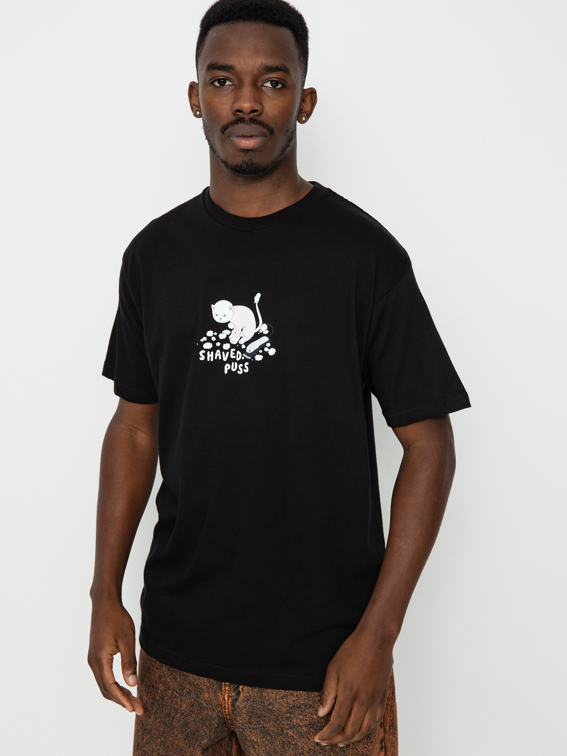 T-shirt RipNDip Shaved Puss (black)