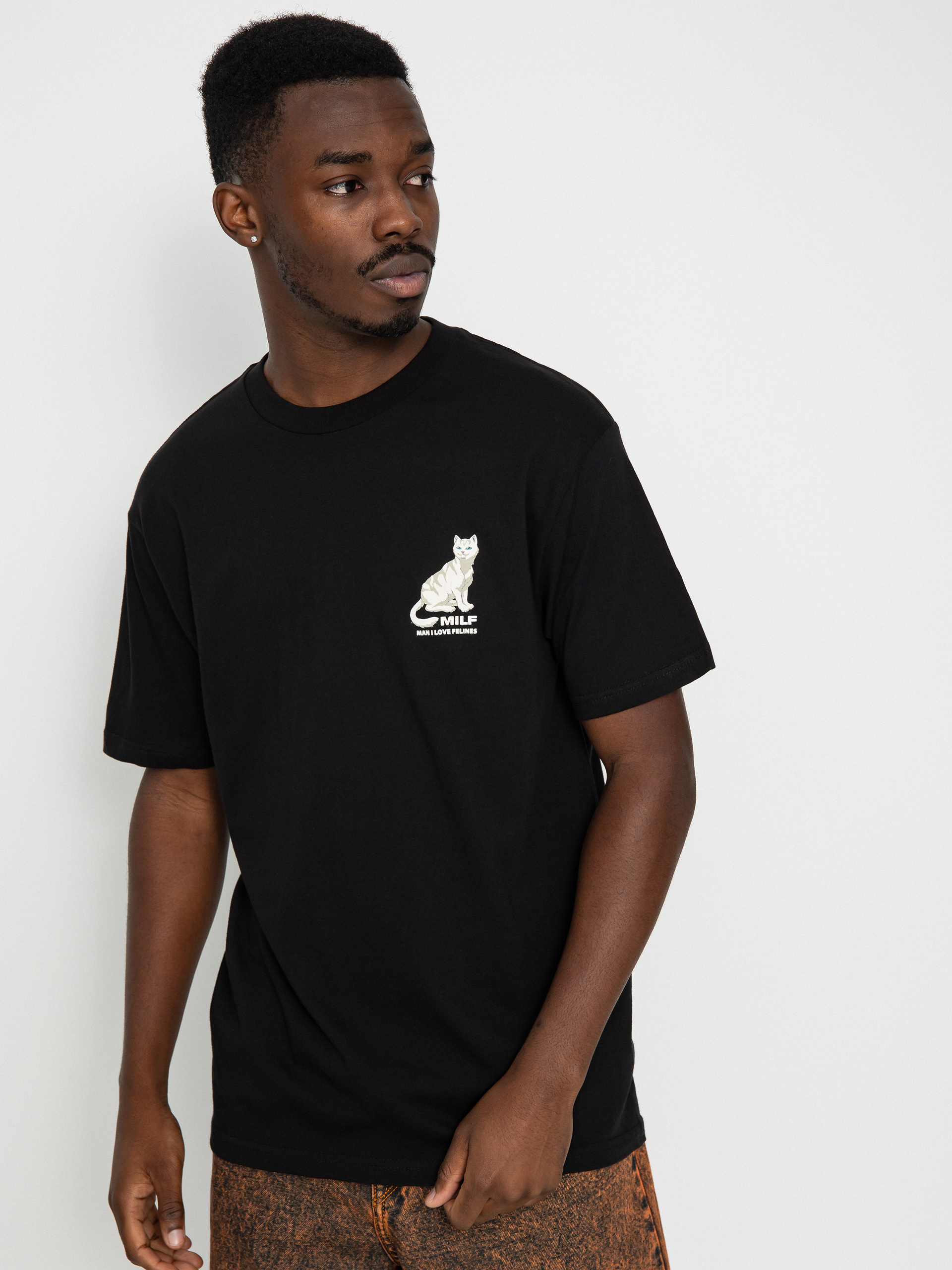 T-shirt RipNDip Man I Love Felines (black)