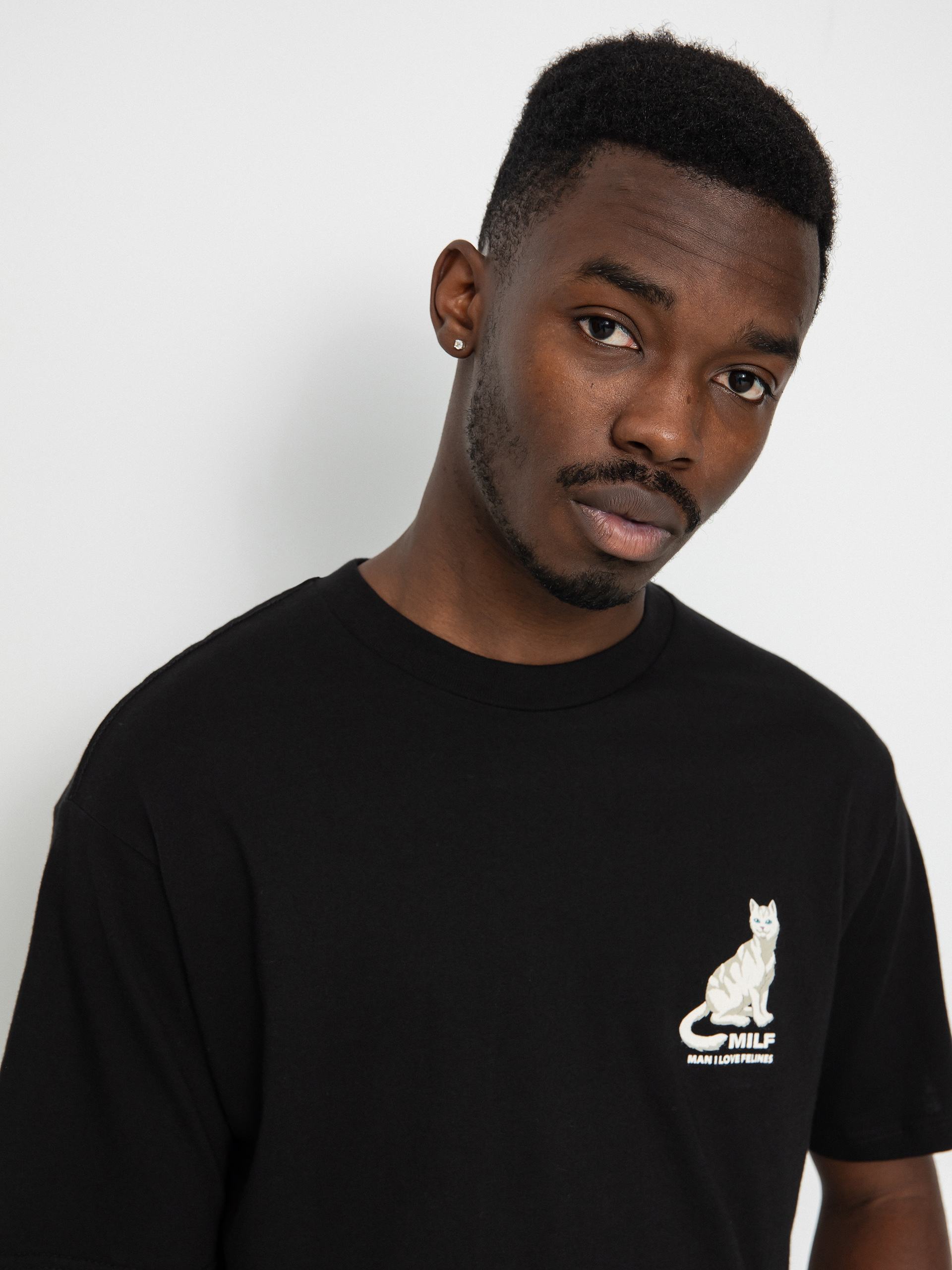 T-shirt RipNDip Man I Love Felines (black)
