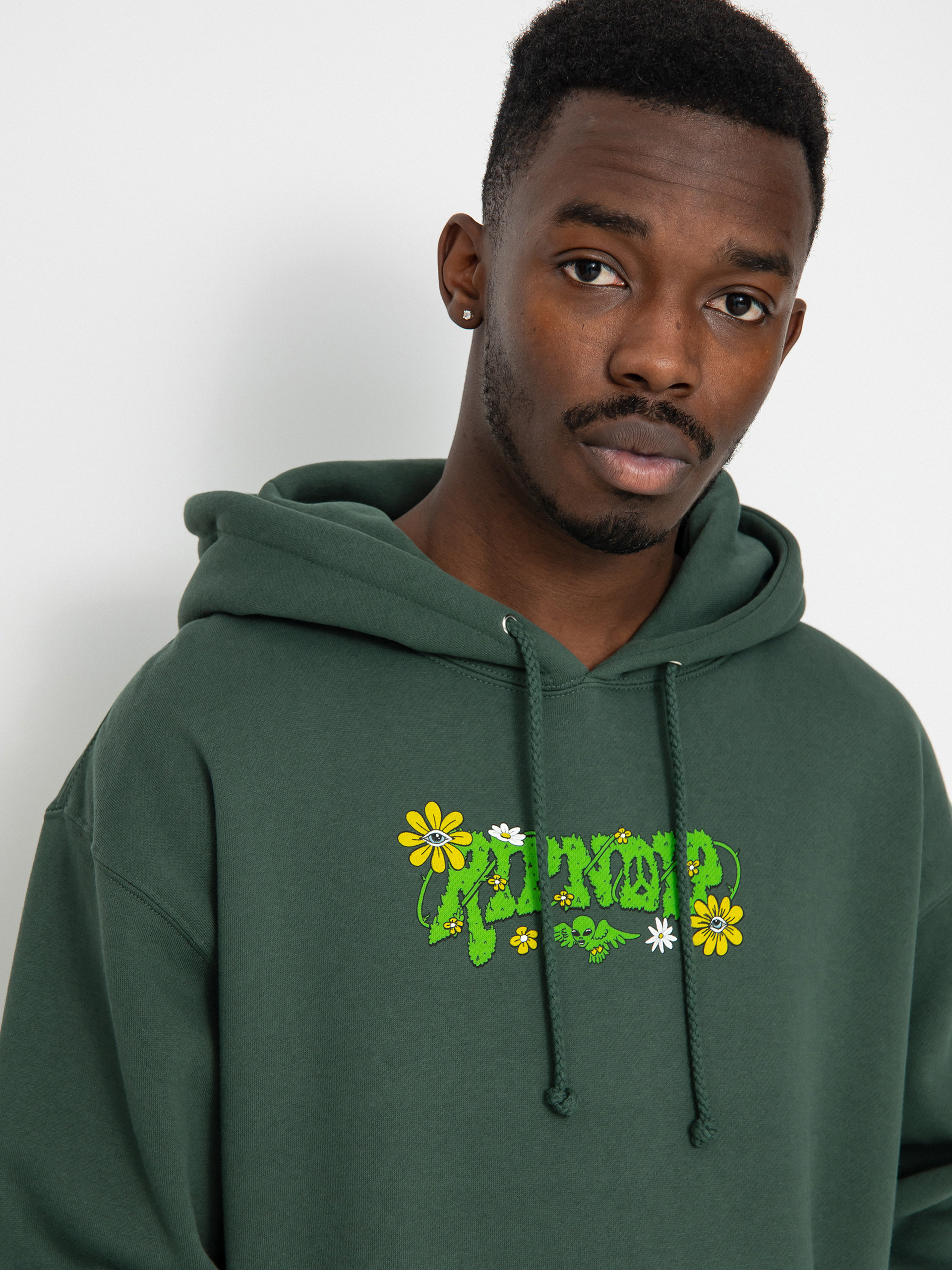 Bluza z kapturem RipNDip Boho Nerm HD (alpine green)