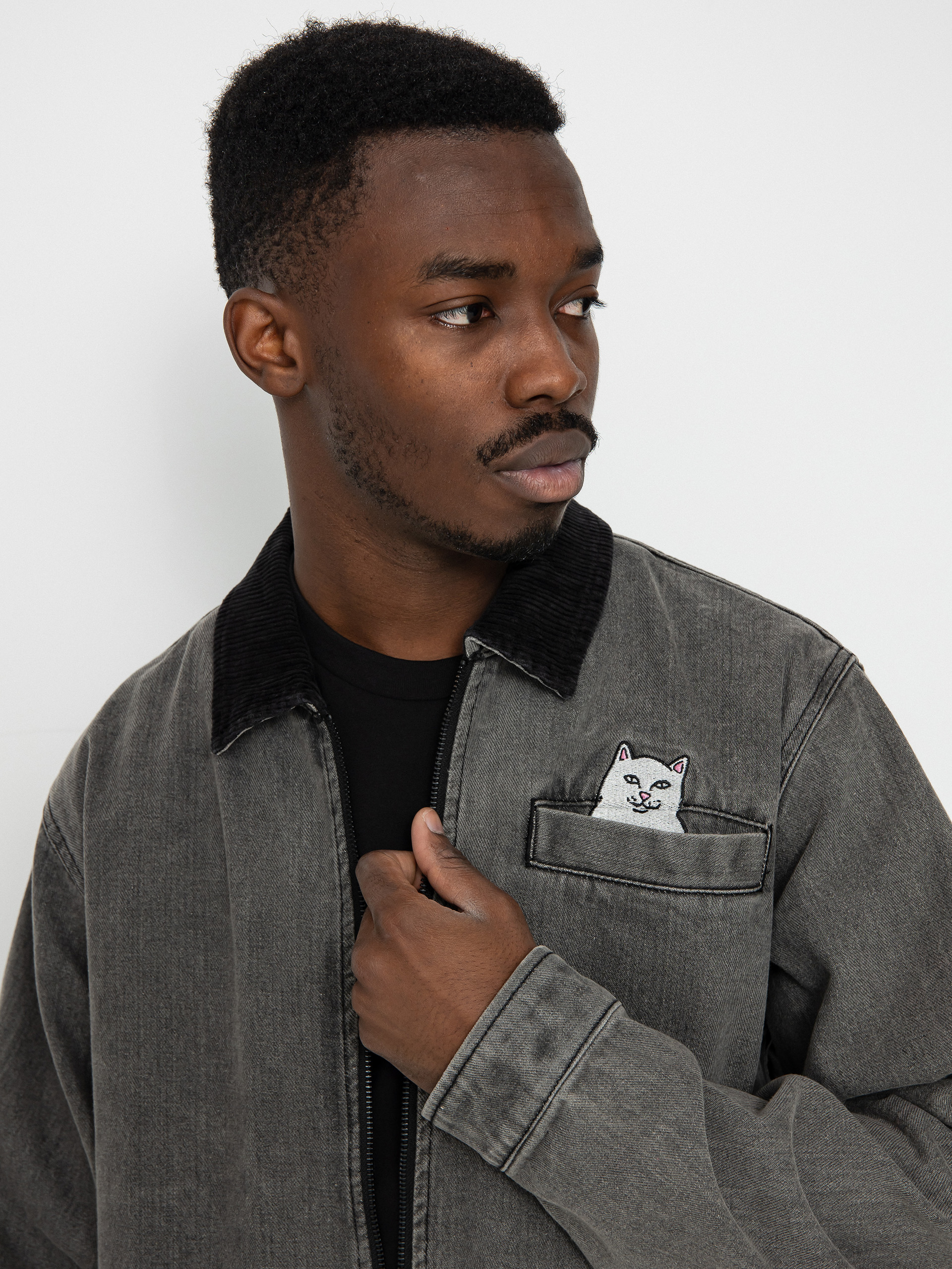 Kurtka RipNDip Los Feliz (charcoal stone wash)