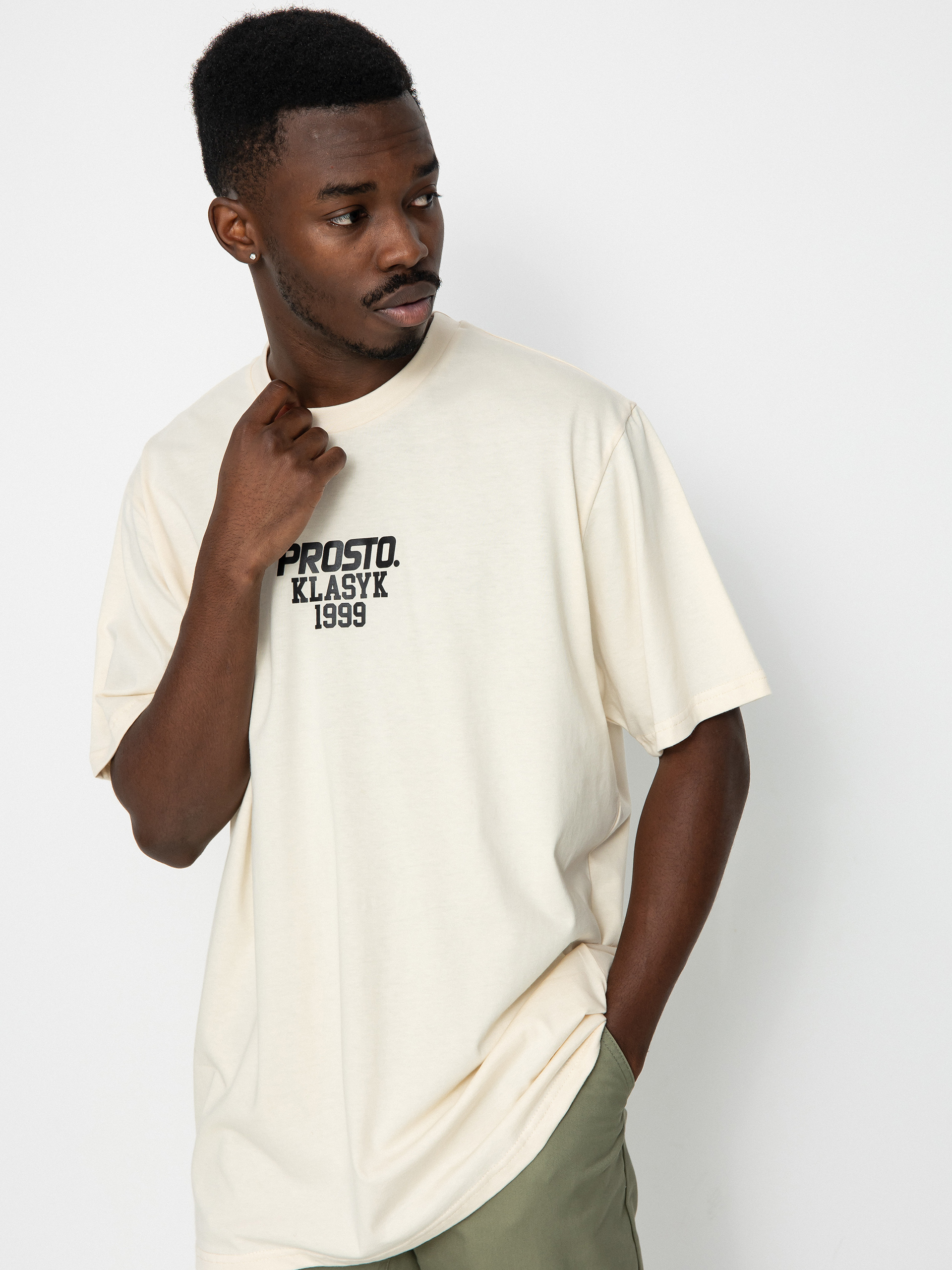 T-shirt Prosto Staples (beige)