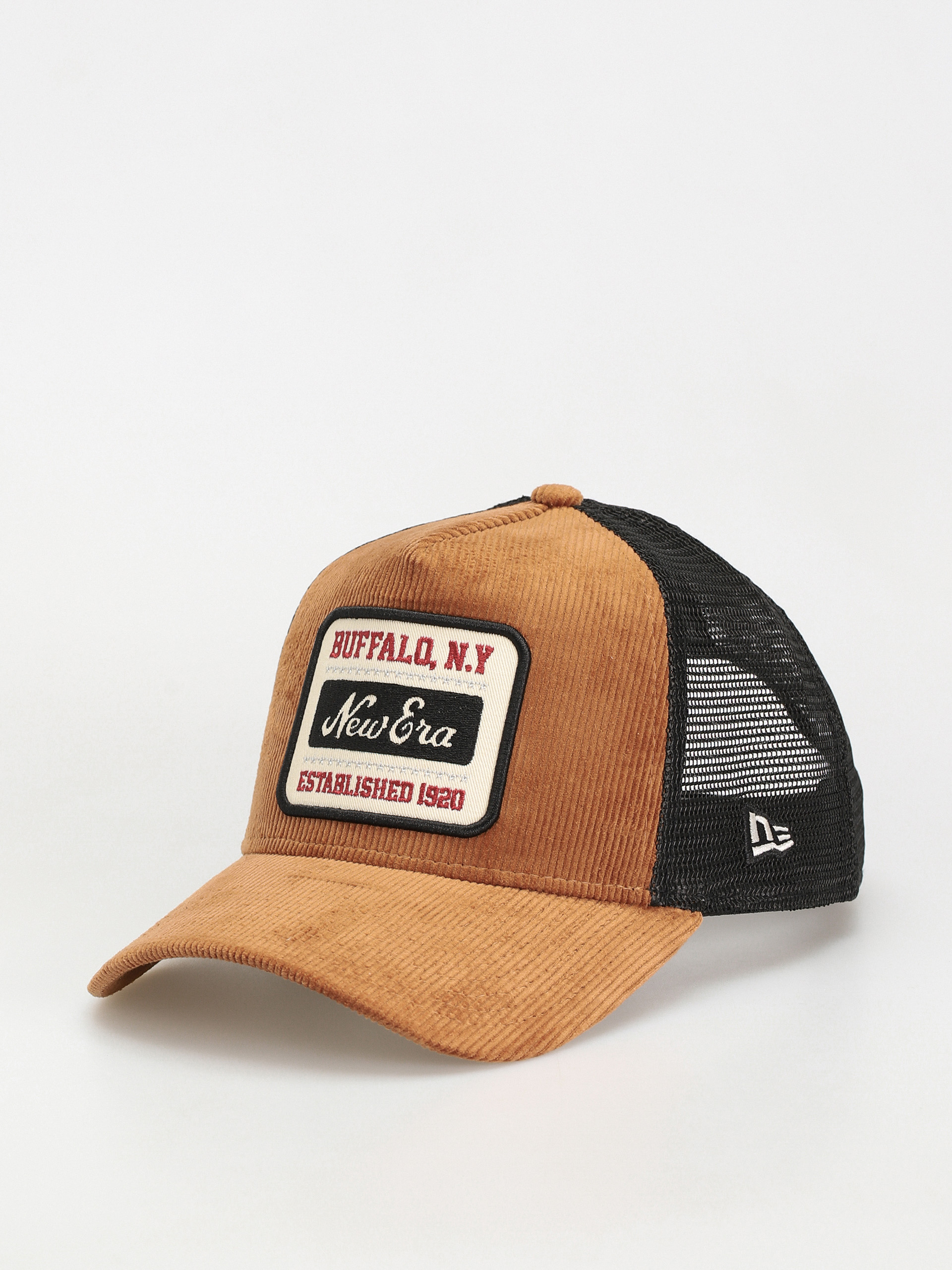 Czapka z daszkiem New Era Cord Trucker (brown/black)