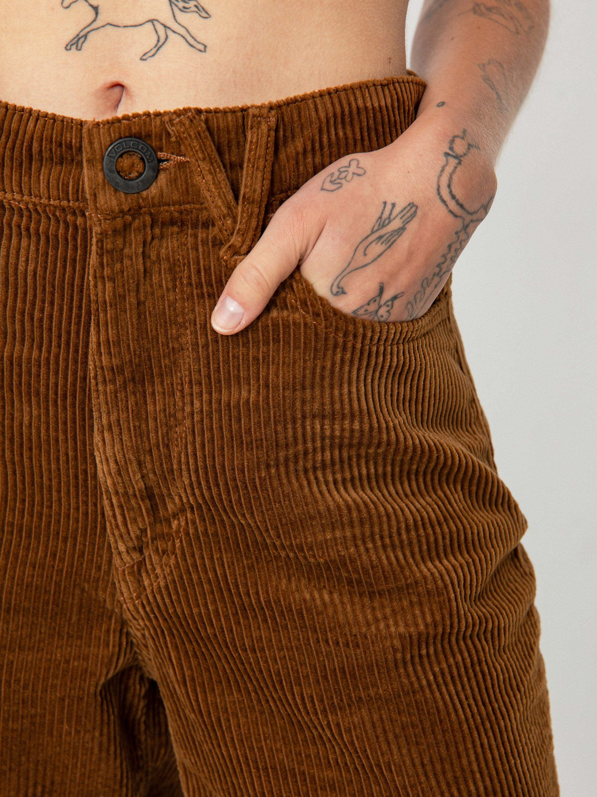 Spodnie Volcom Weellow Cord Wmn (toffee)