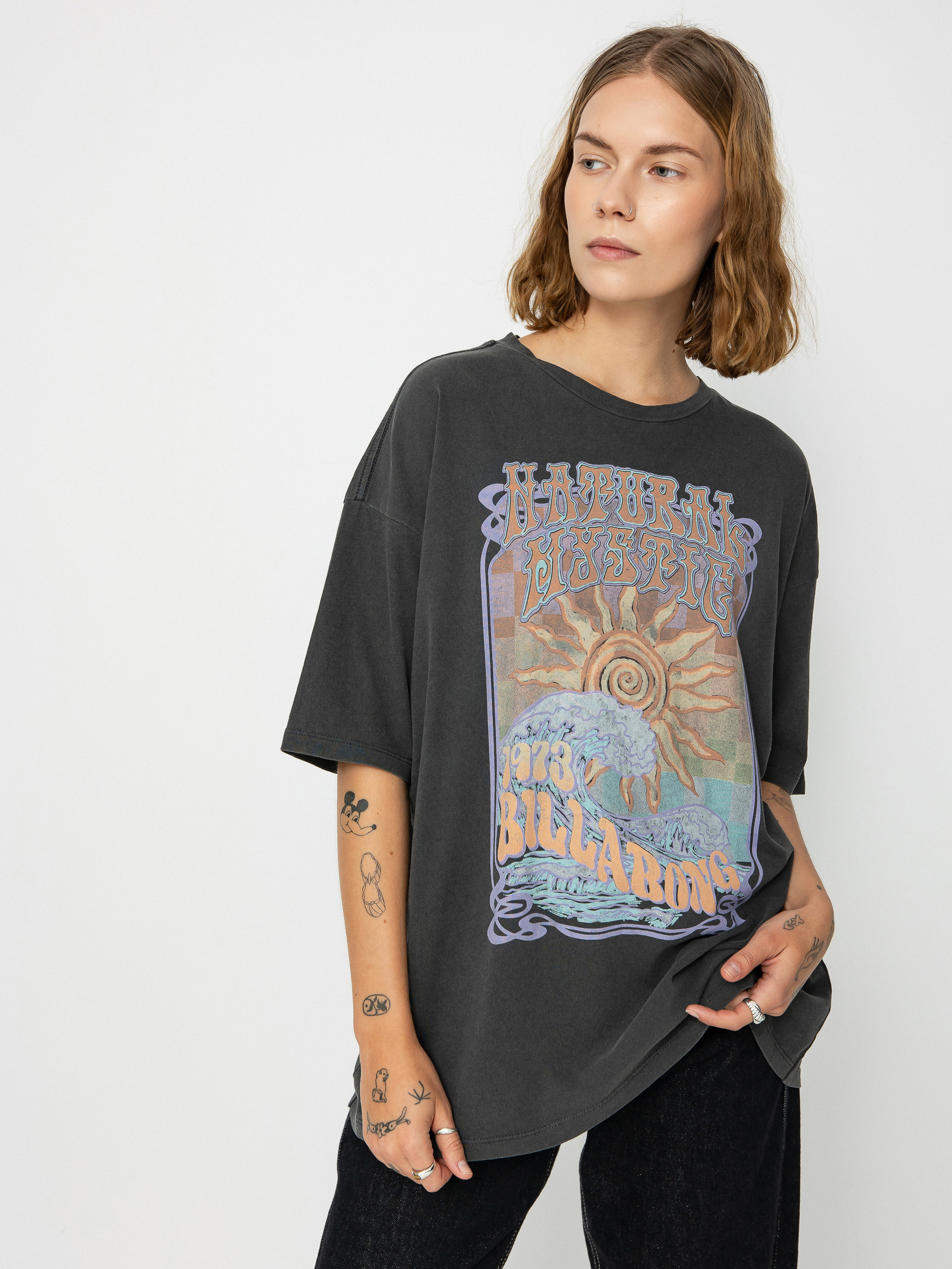 T-shirt Billabong Natural Mystic Wmn (off black)