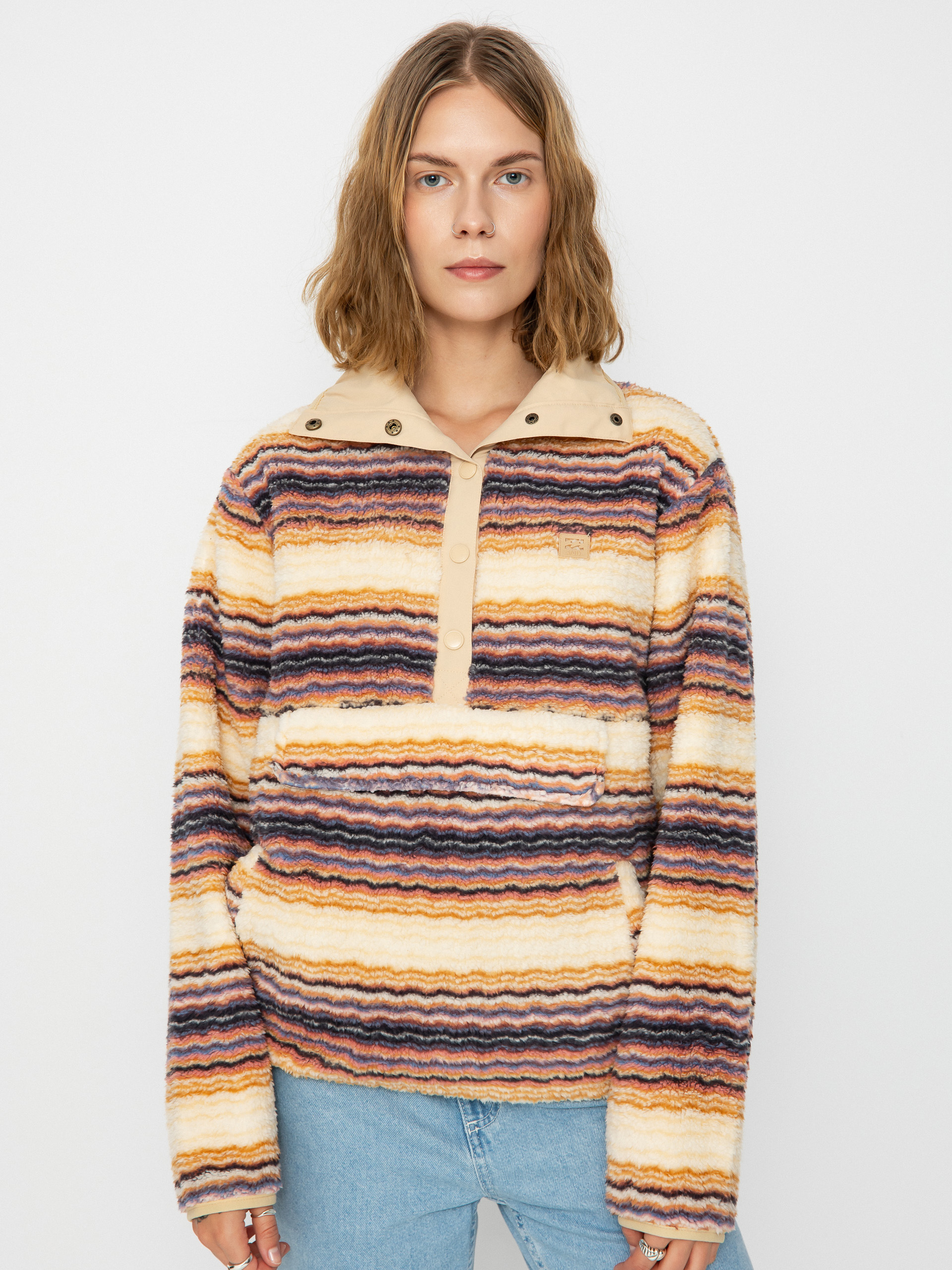 Damski Polar Billabong Switchback Pullover (oat)