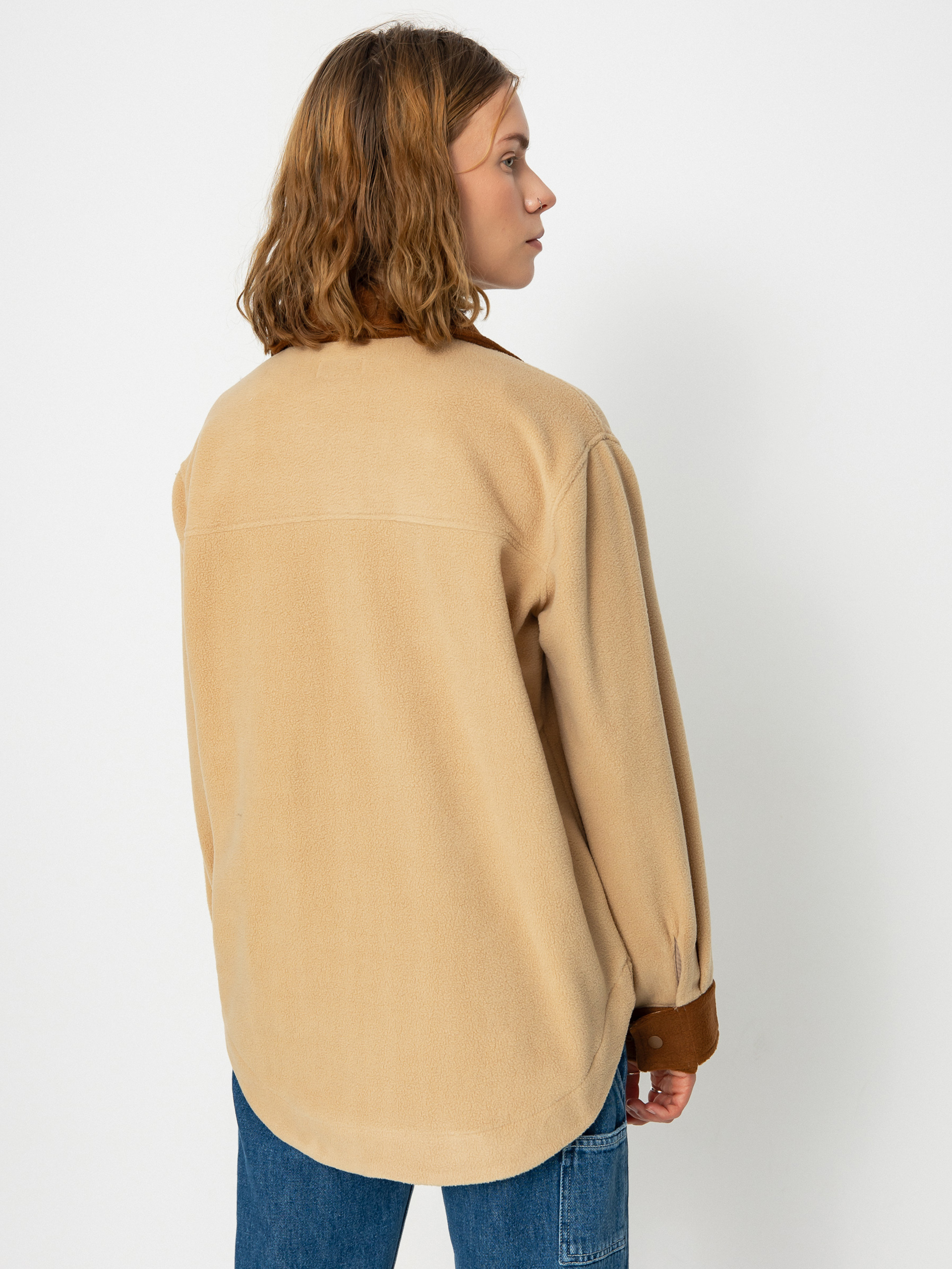 Koszula Brixton Bowery Bf Arctic Stretch Fleec Wmn (sesame/bison)