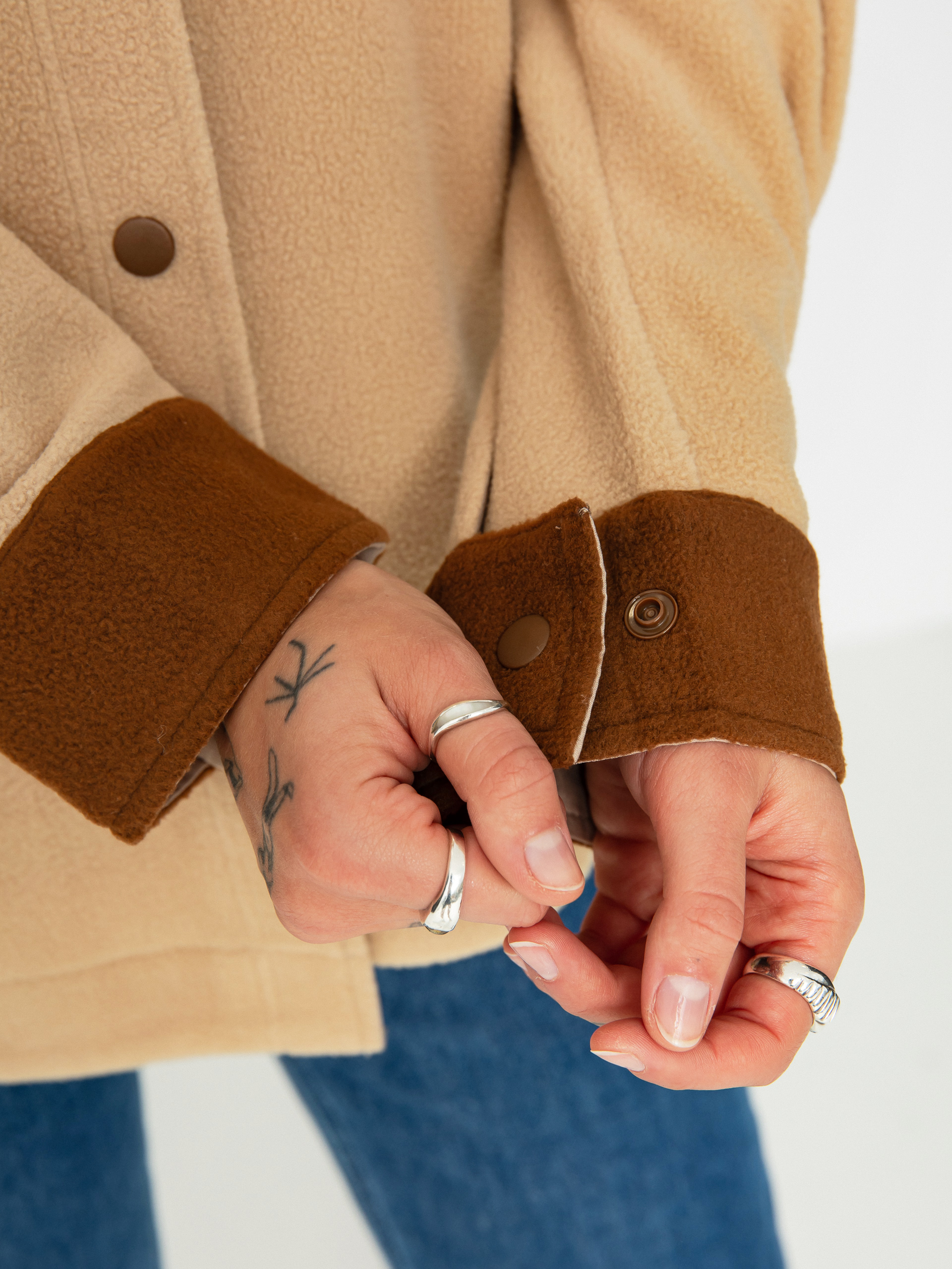 Koszula Brixton Bowery Bf Arctic Stretch Fleec Wmn (sesame/bison)