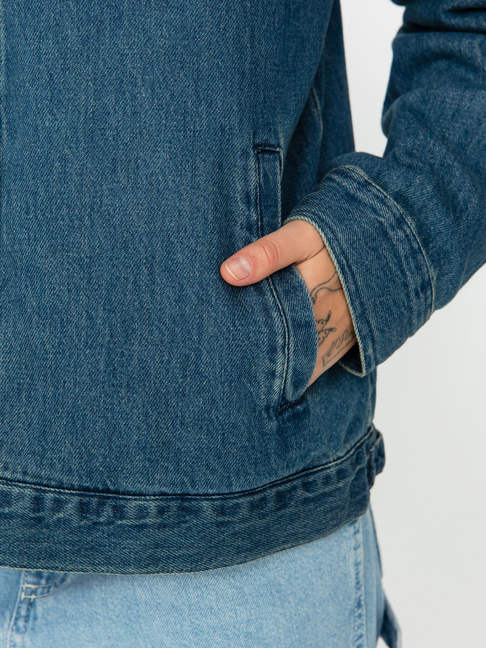 Kurtka Brixton Cable Embroidered Wmn (two tone indigo)