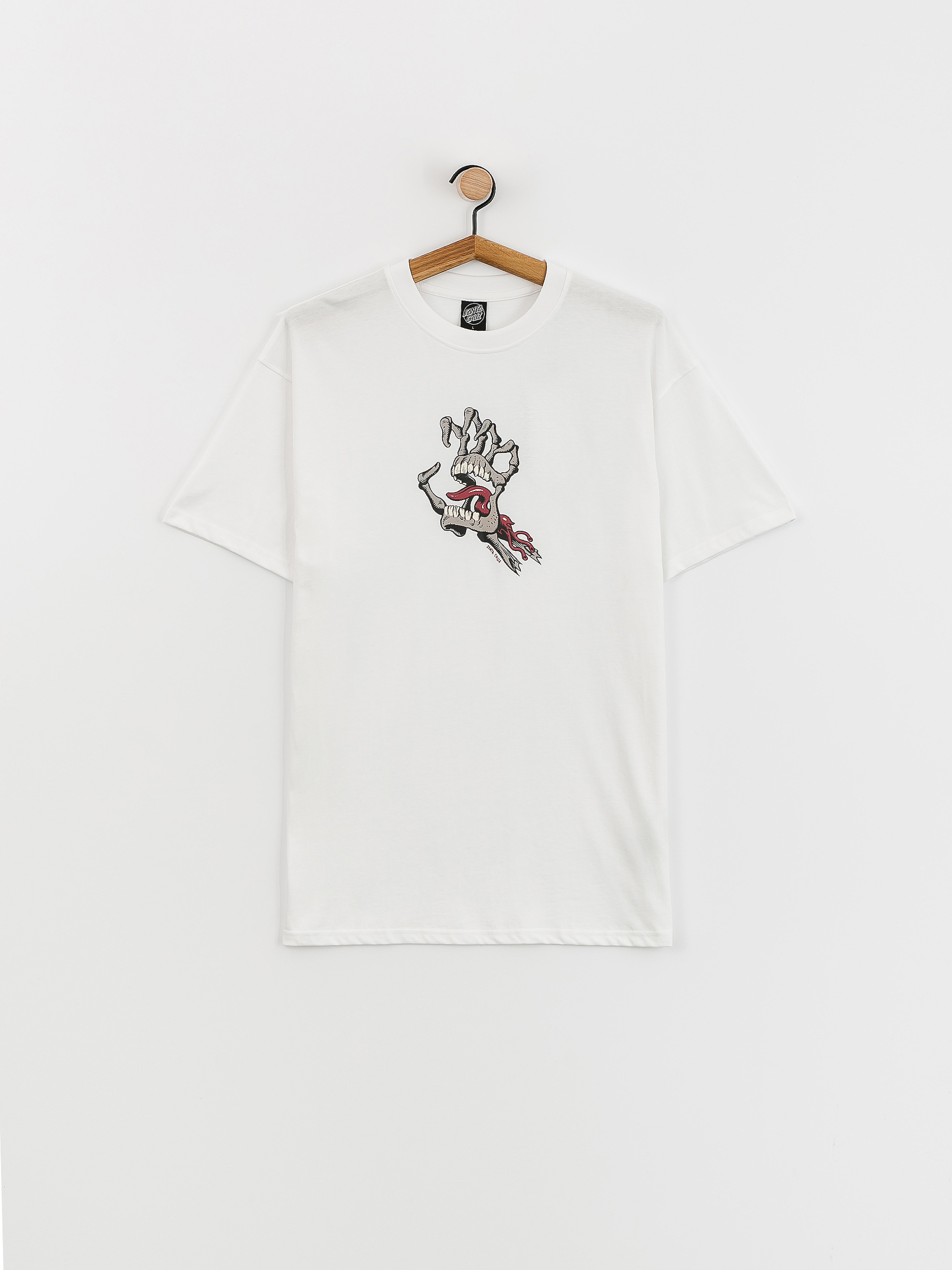 T-shirt Santa Cruz Bone Hand Cruz Front (white)