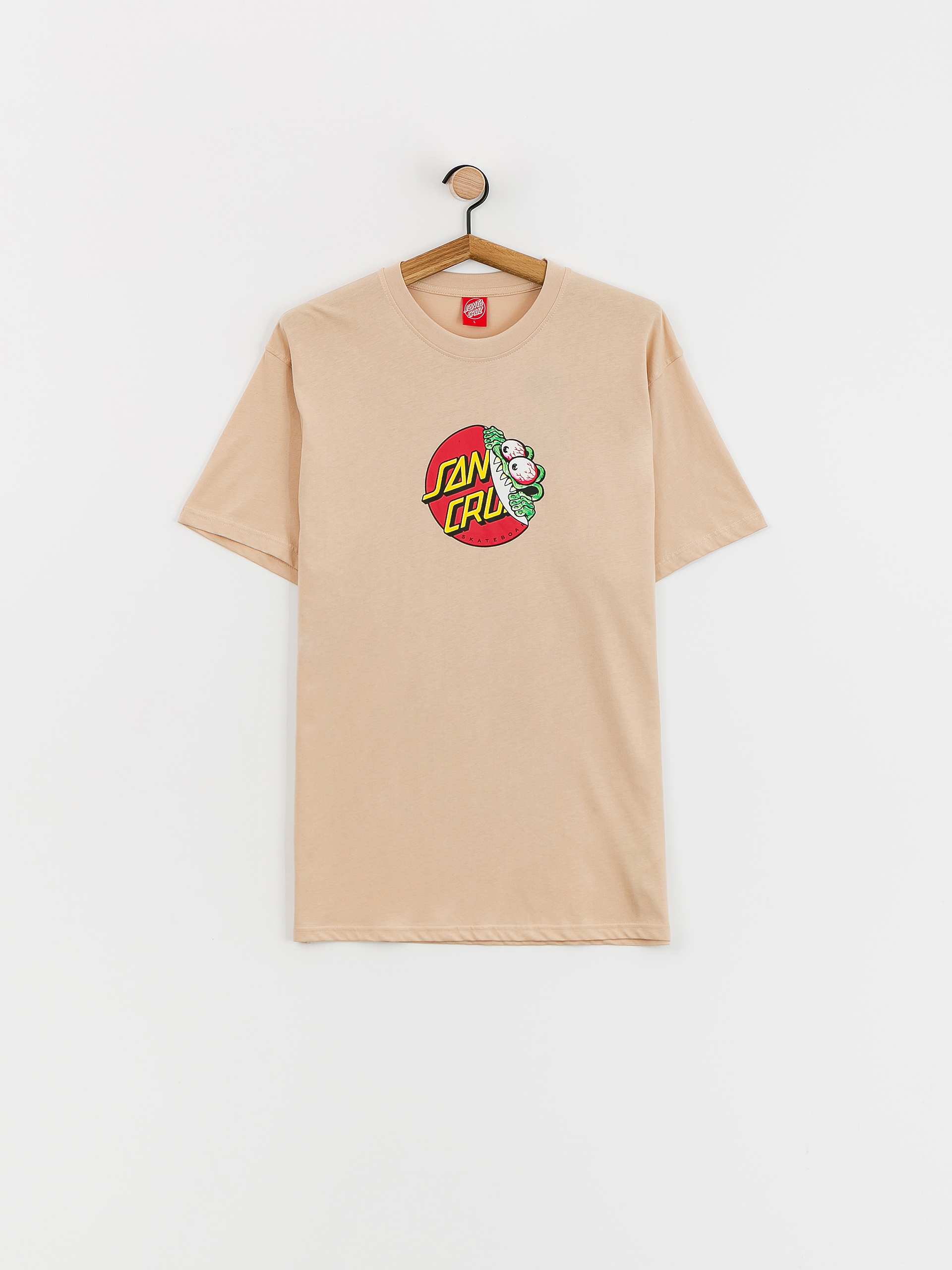 T-shirt Santa Cruz Beware Dot Front (oat)