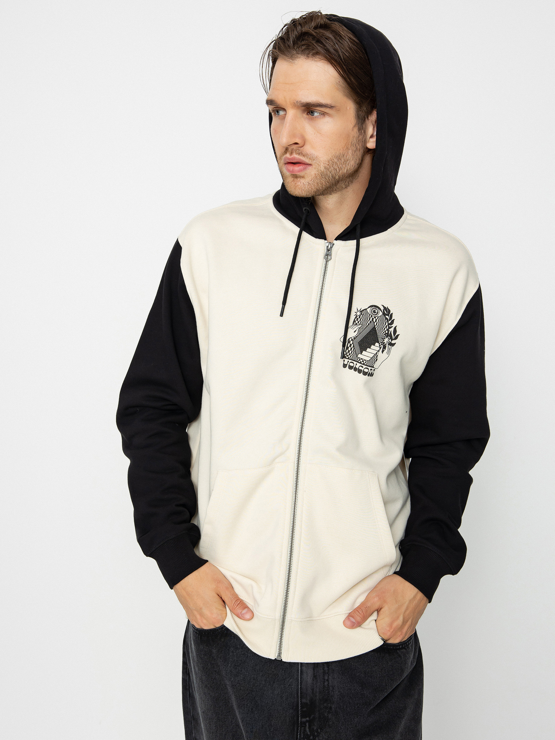 Bluza z kapturem Volcom Watanite ZHD (dirty white)