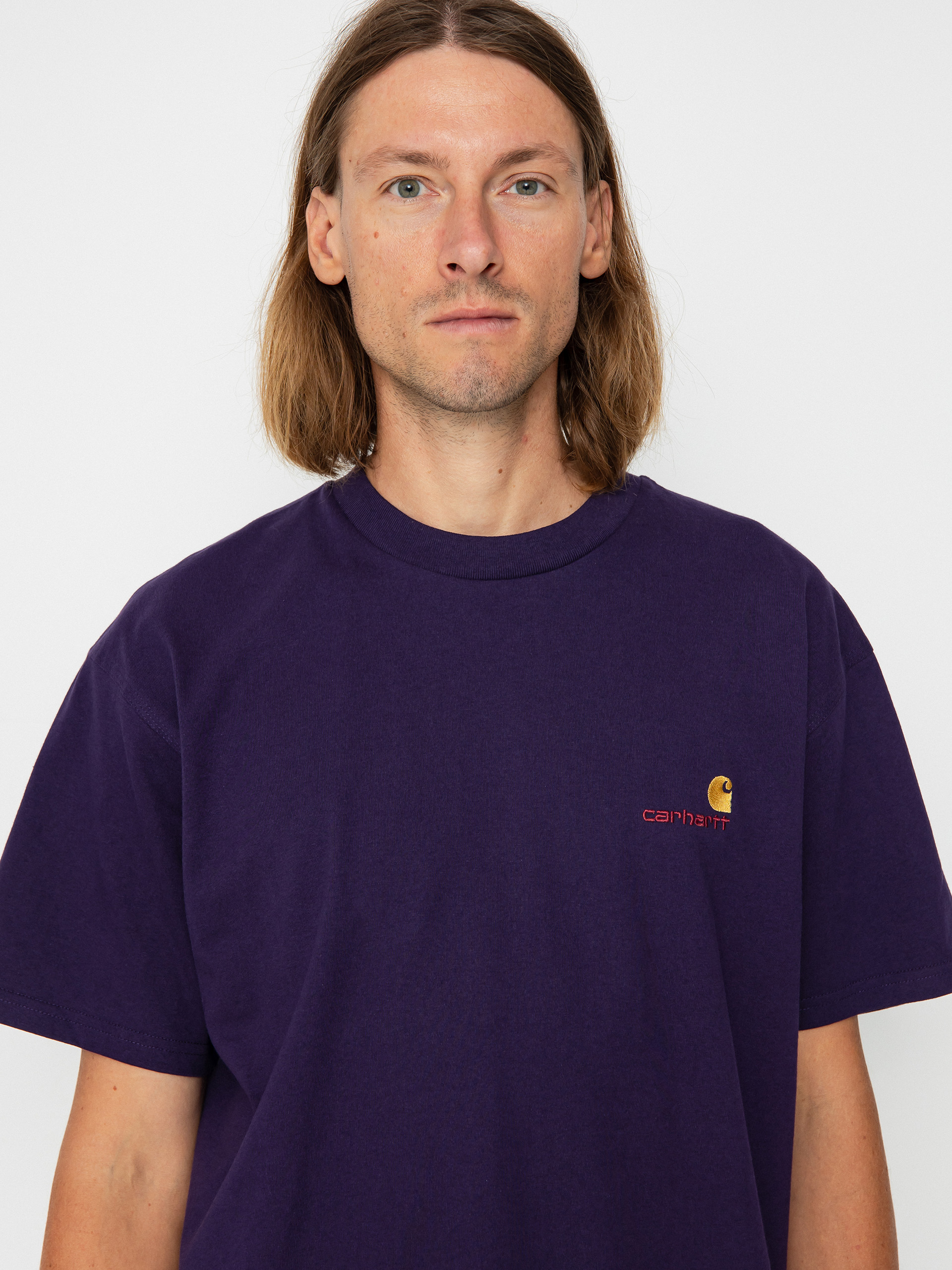 T-shirt Carhartt WIP American Script (cassis)