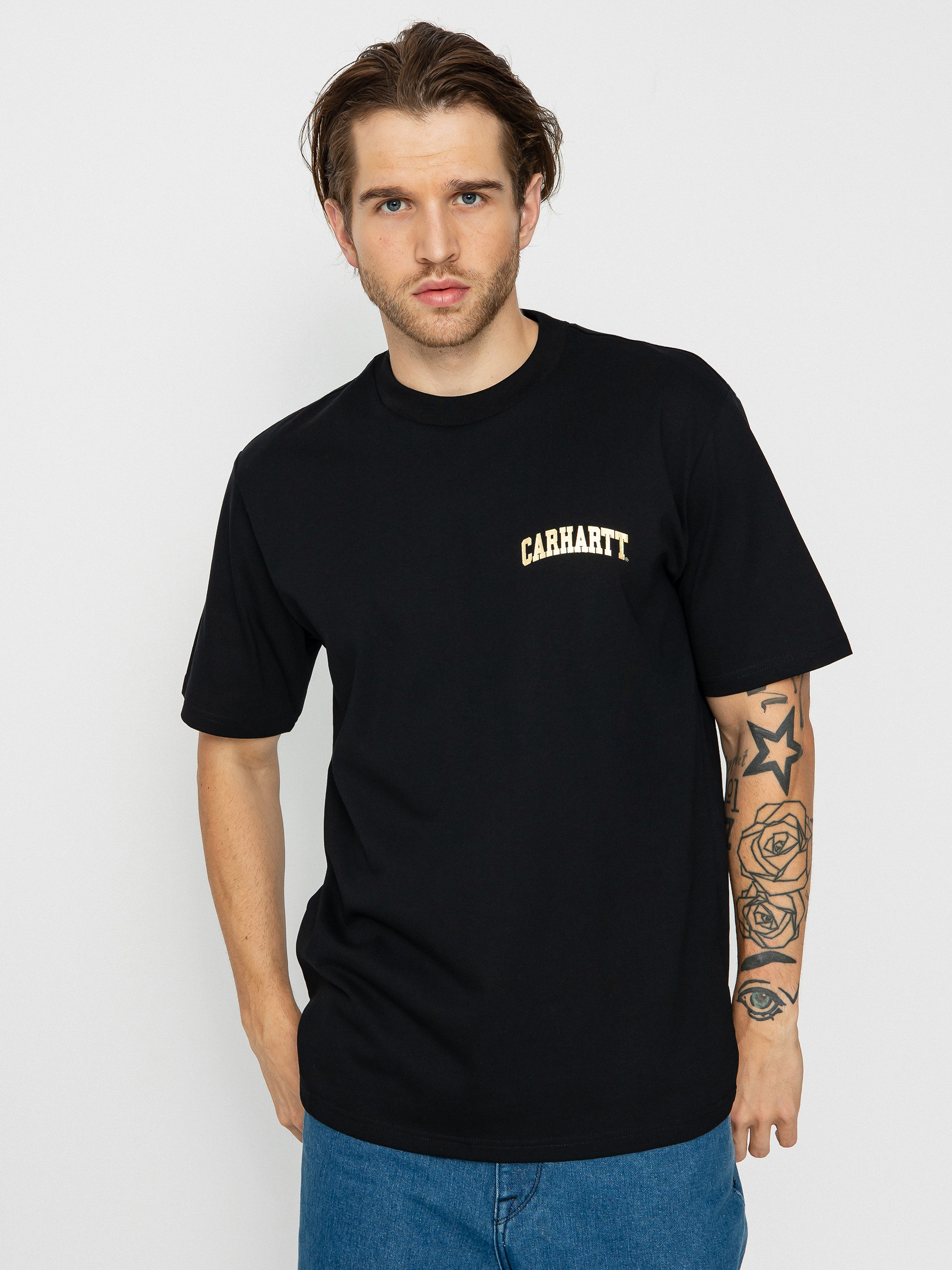 T-shirt Carhartt WIP University Script (black/gold)