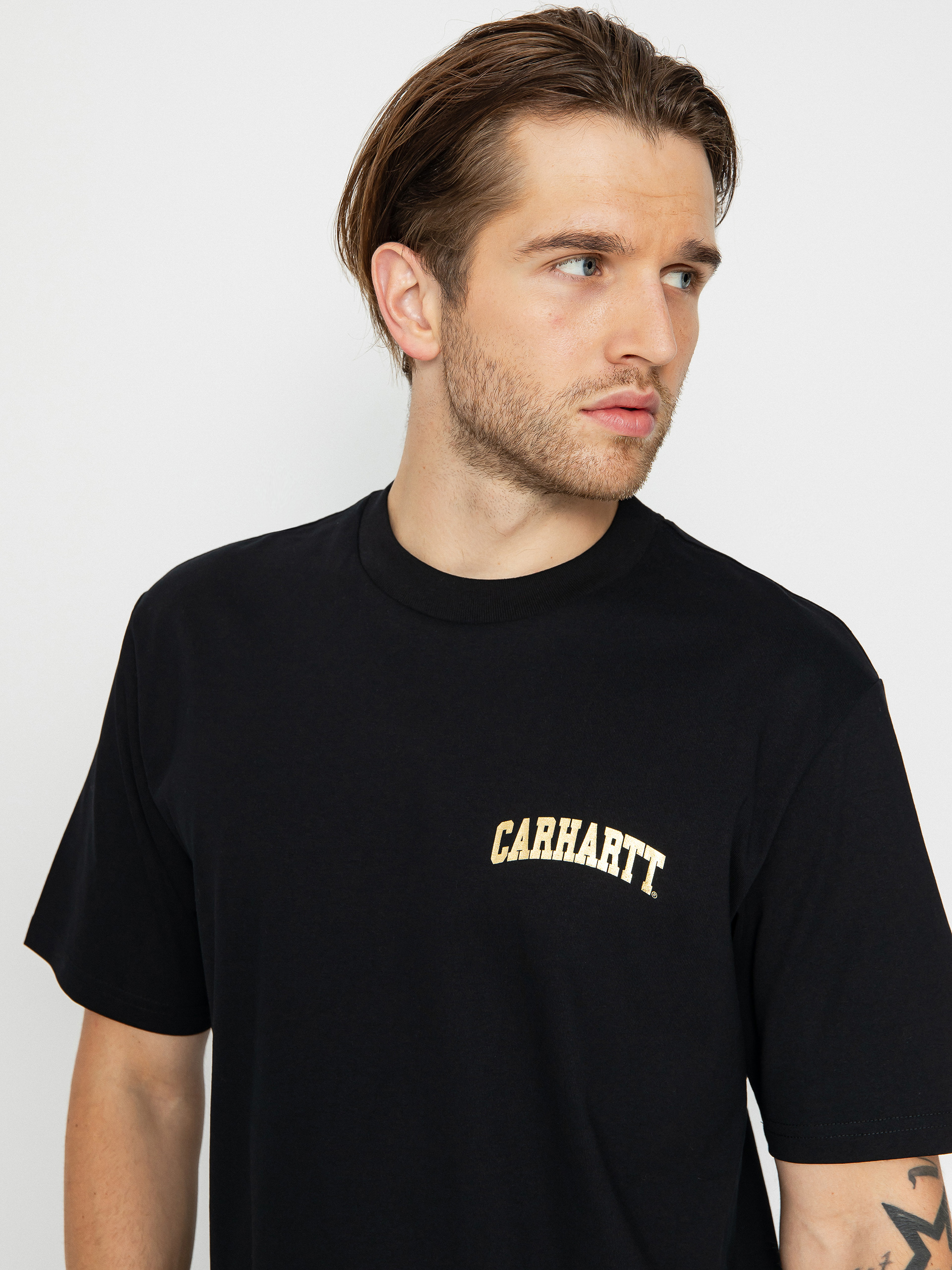 T-shirt Carhartt WIP University Script (black/gold)