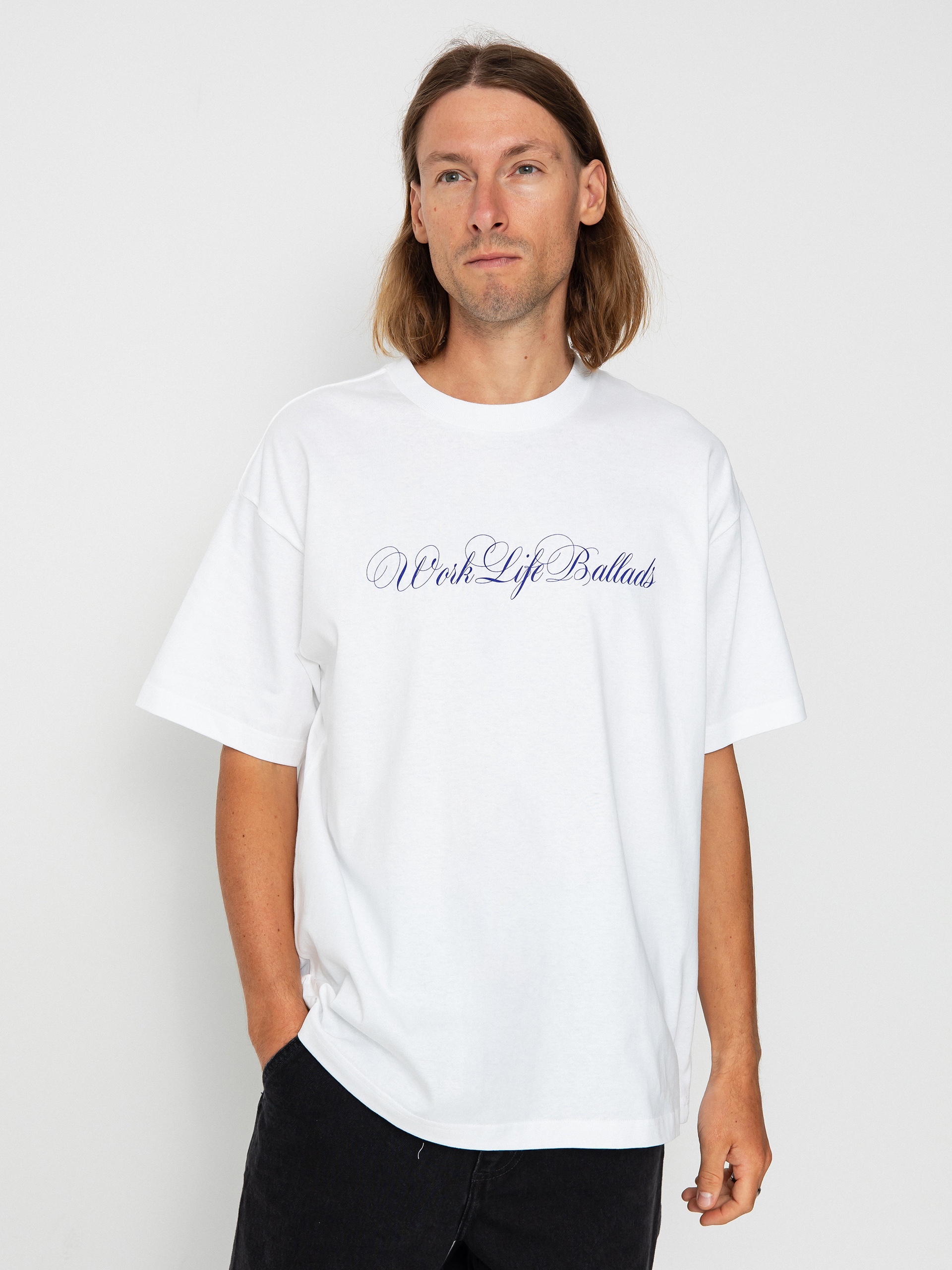 T-shirt Carhartt WIP Work Life Ballads (white/blue)