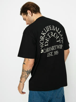 T-shirt Carhartt WIP Work Varsity (black/wax)