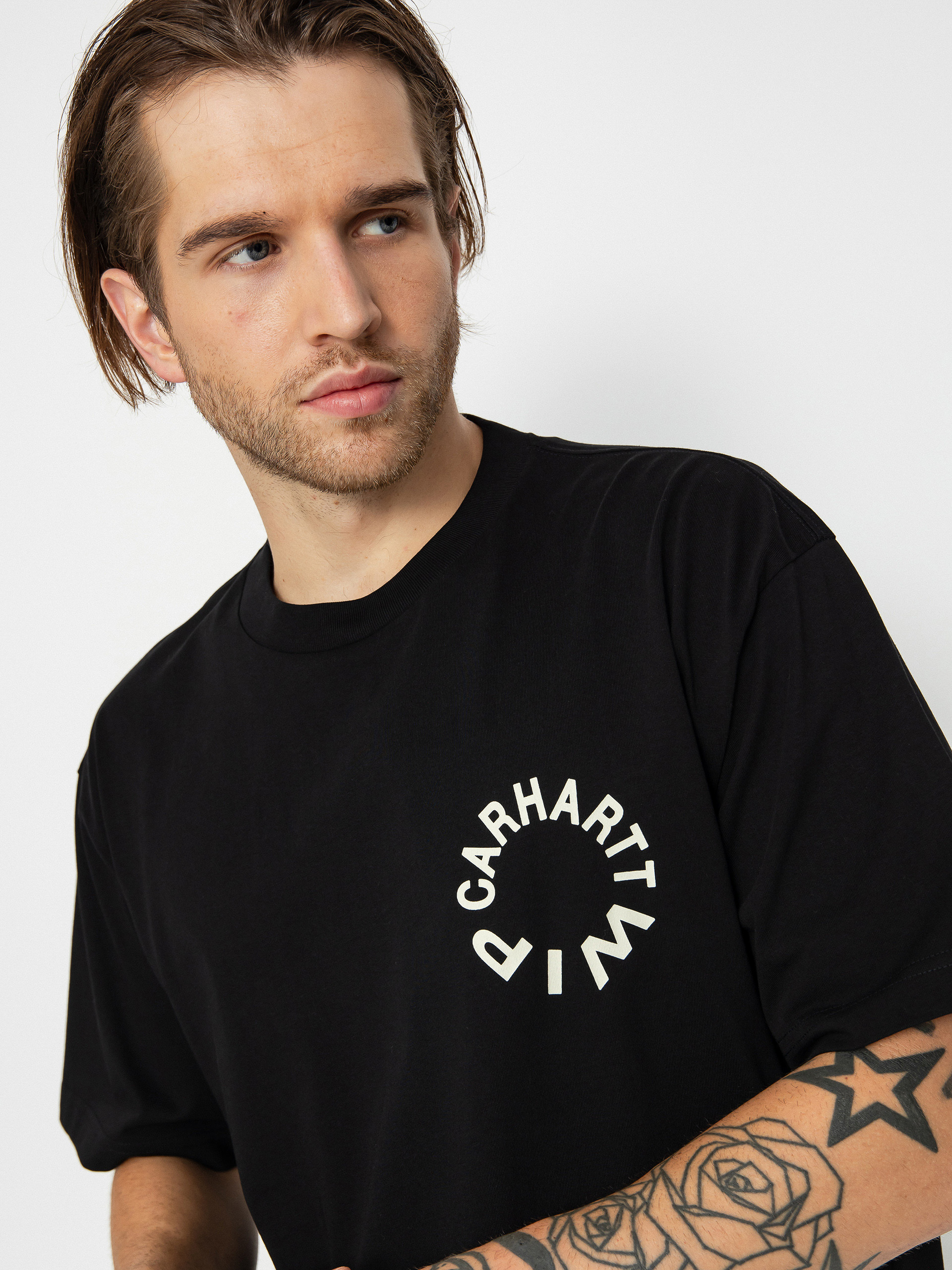 T-shirt Carhartt WIP Work Varsity (black/wax)