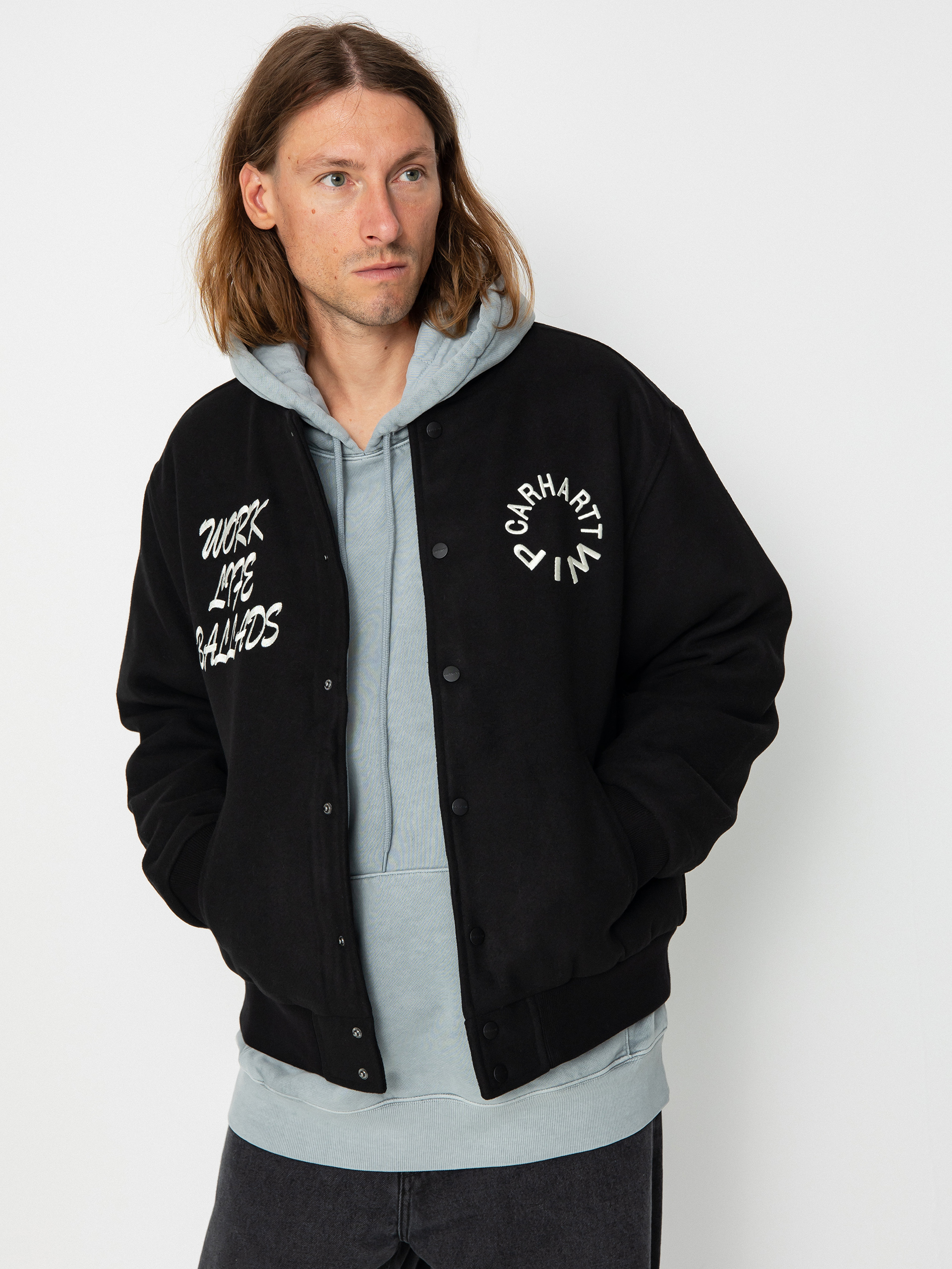 Kurtka Carhartt WIP Work Varsity Bomber (black)