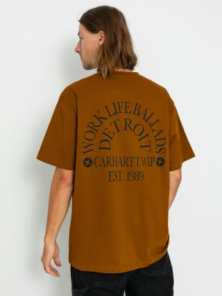 T-shirt Carhartt WIP Work Varsity (deep h brown/black)