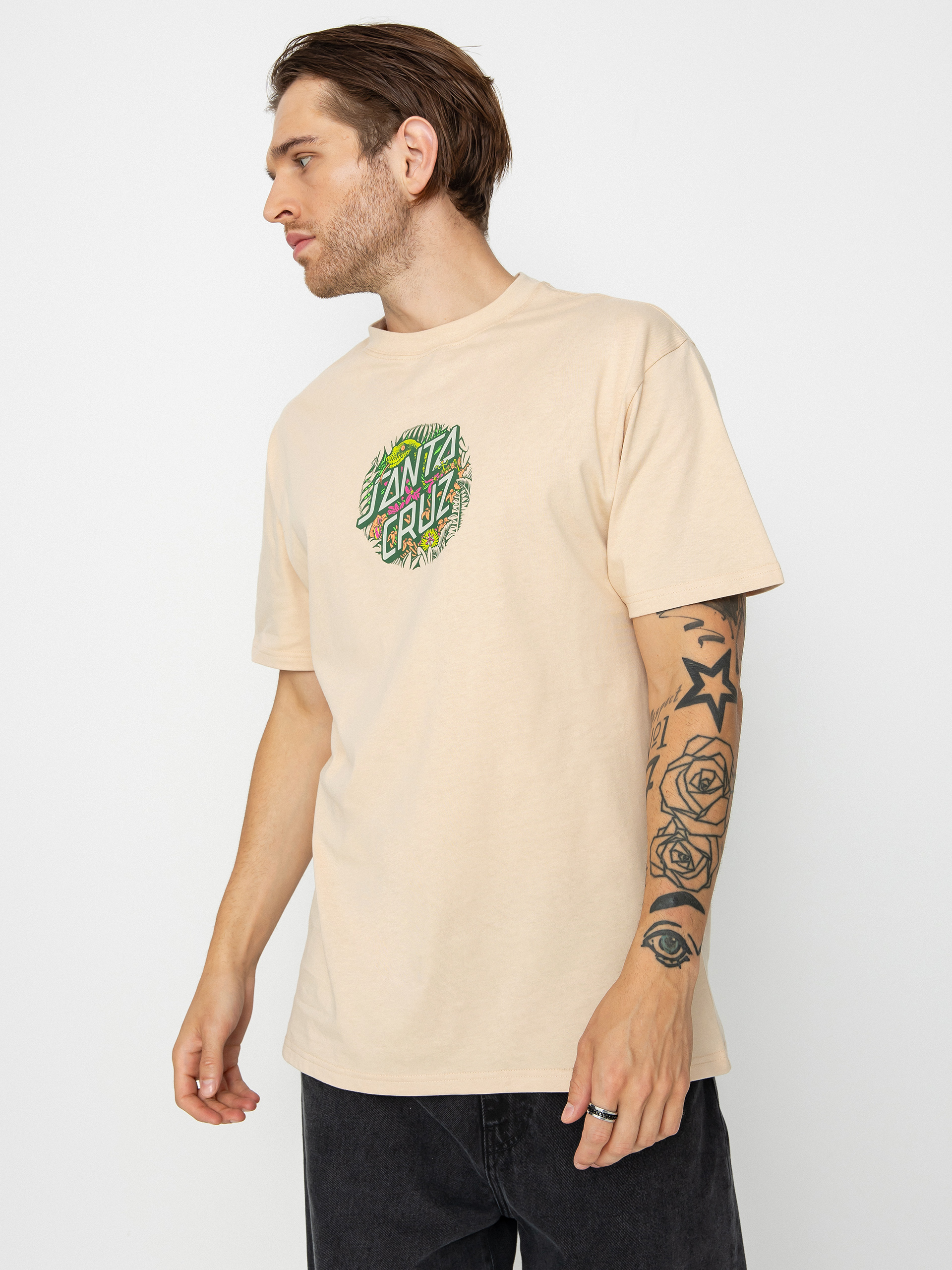 T-shirt Santa Cruz Asp Flores Dot Front (oat)